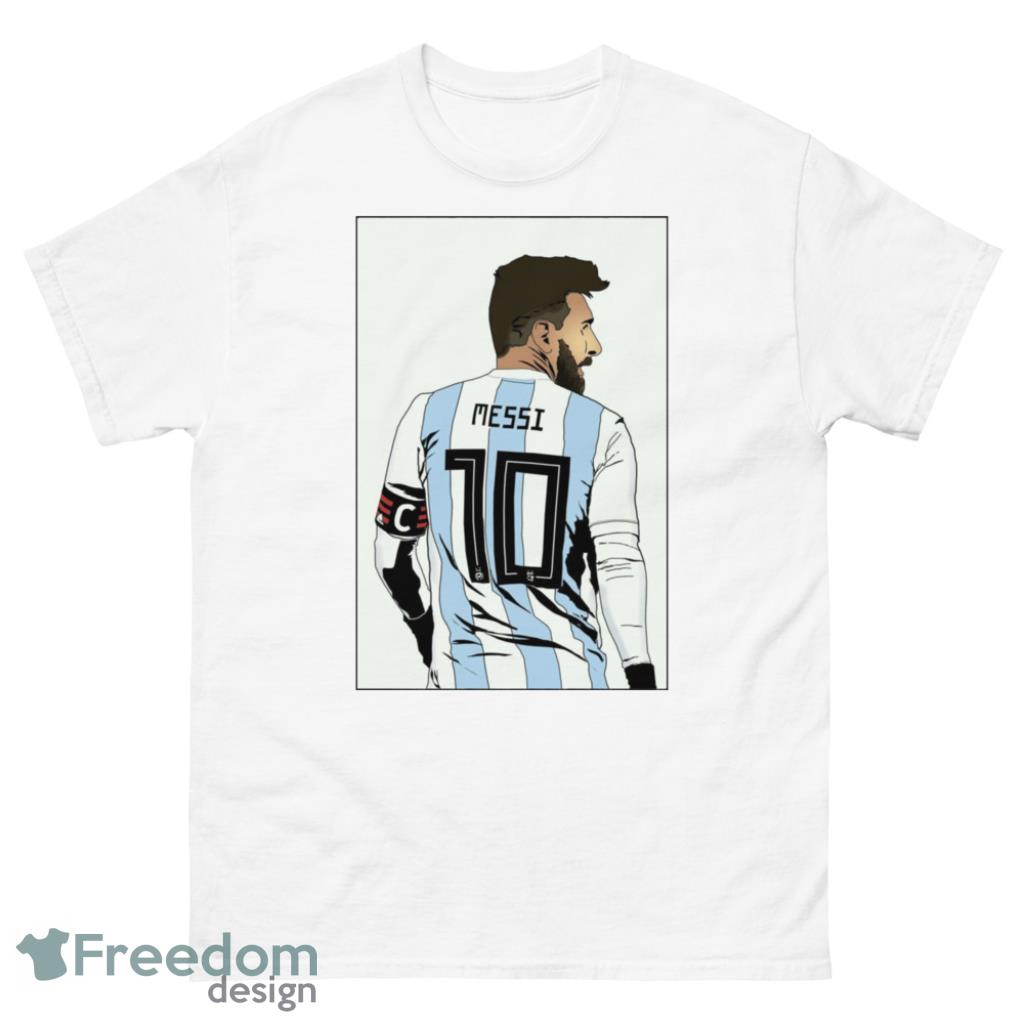 Messi Argentina WC22 White Shirt Gift For Fan Product Photo 1