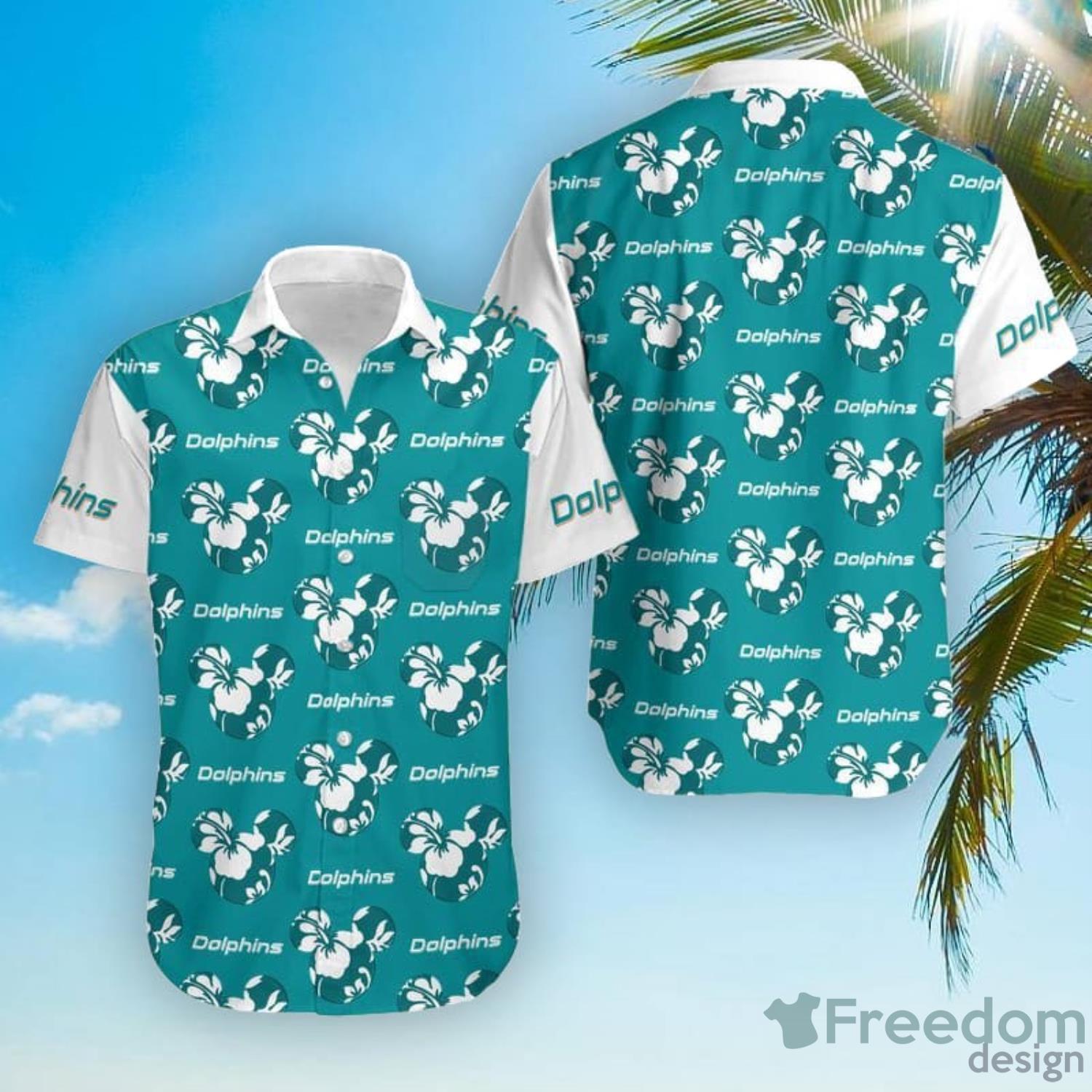 Miami Dolphins Lilo And Stitch Christmas Hawaiian Shirt Gift