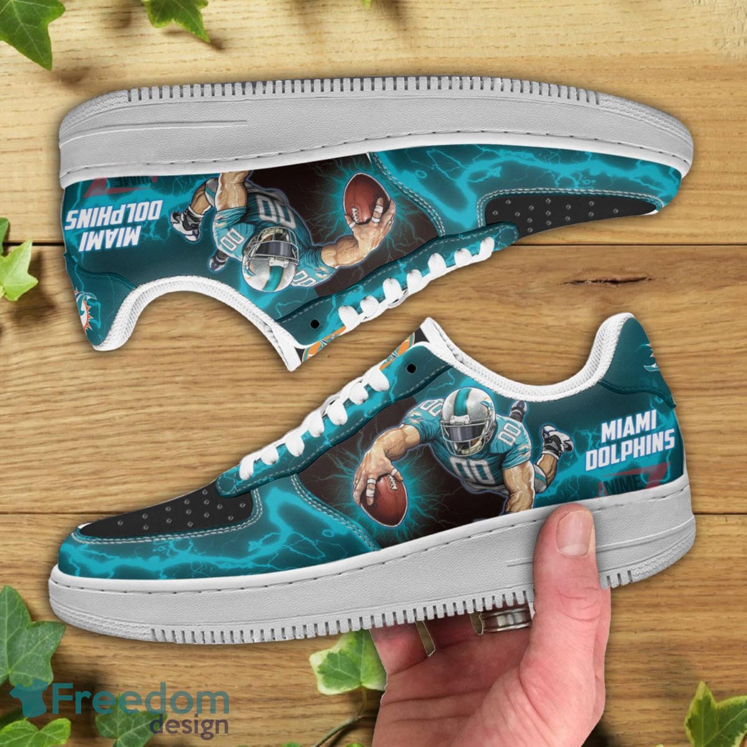 Miami Dolphins CUSTOM Nike Air Force Shoes 