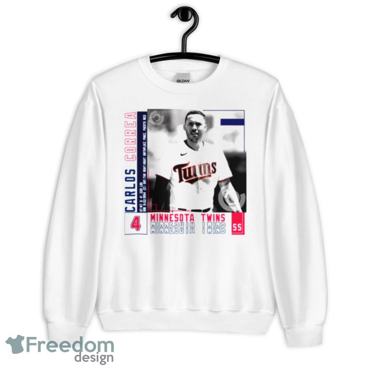 Minnesota Twins Carlos Correa Baseball Edit shirt - Unisex Heavy Blend Crewneck Sweatshirt
