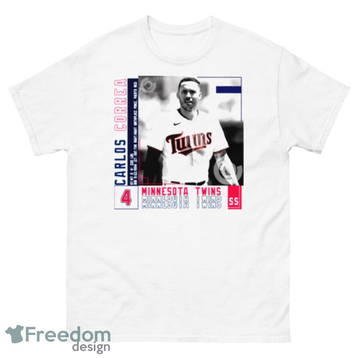 Minnesota Twins Carlos Correa Baseball Edit shirt - 500 Men’s Classic Tee Gildan