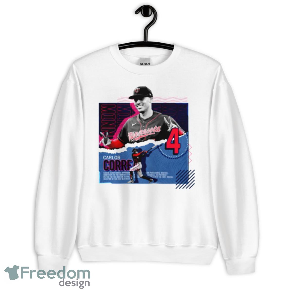 Minnesota Twins Carlos Correa Baseball Shortstop #4 shirt - Unisex Heavy Blend Crewneck Sweatshirt