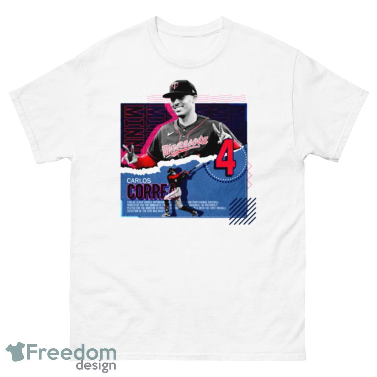 Minnesota Twins Carlos Correa Baseball Shortstop #4 shirt - 500 Men’s Classic Tee Gildan