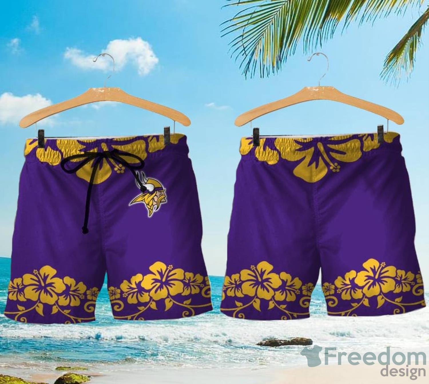 Minnesota Vikings Lilo And Stitch Hawaiian Shirt And Shorts - Freedomdesign