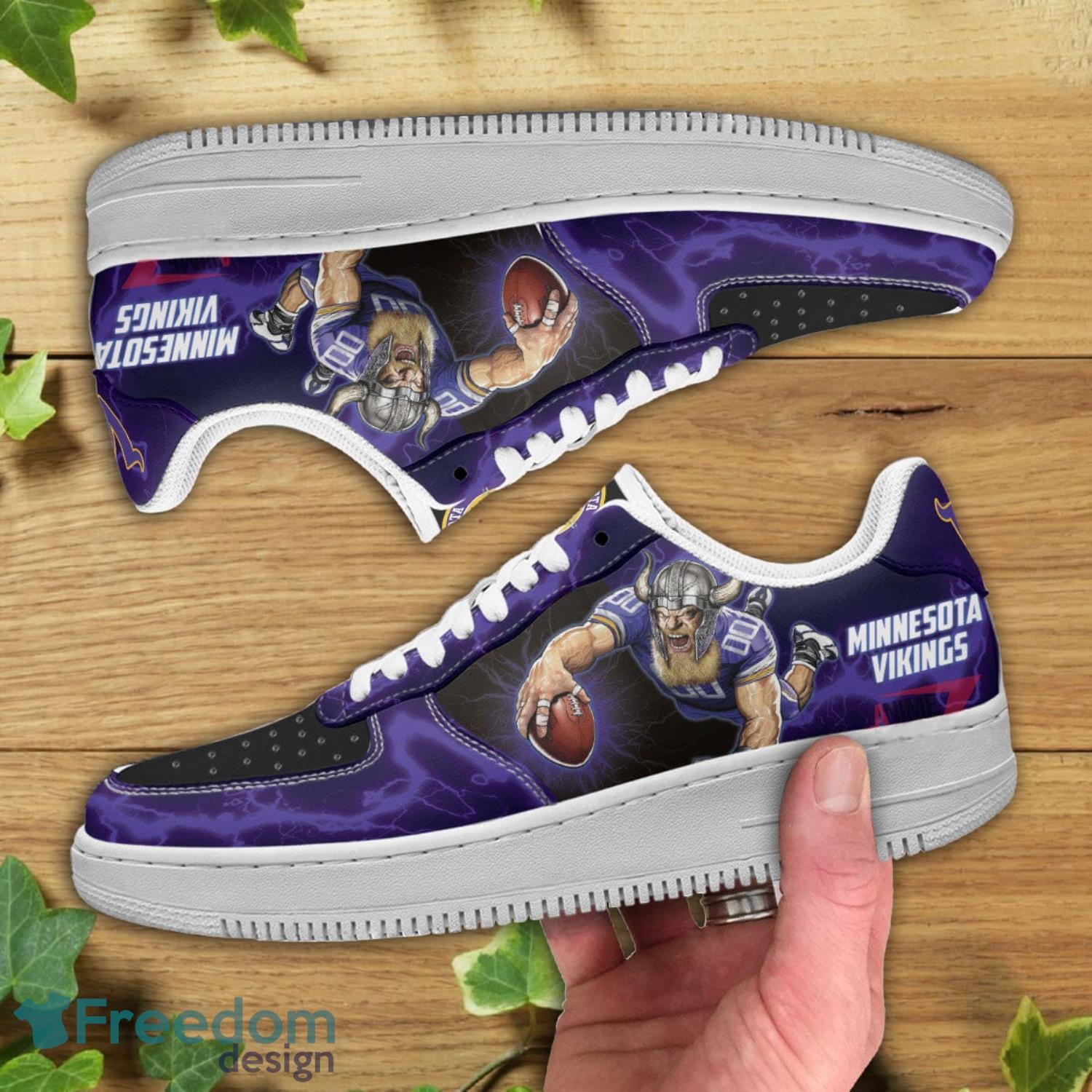 Minnesota Vikings NFL Air Force Shoes Gift For Fans Product Photo 2