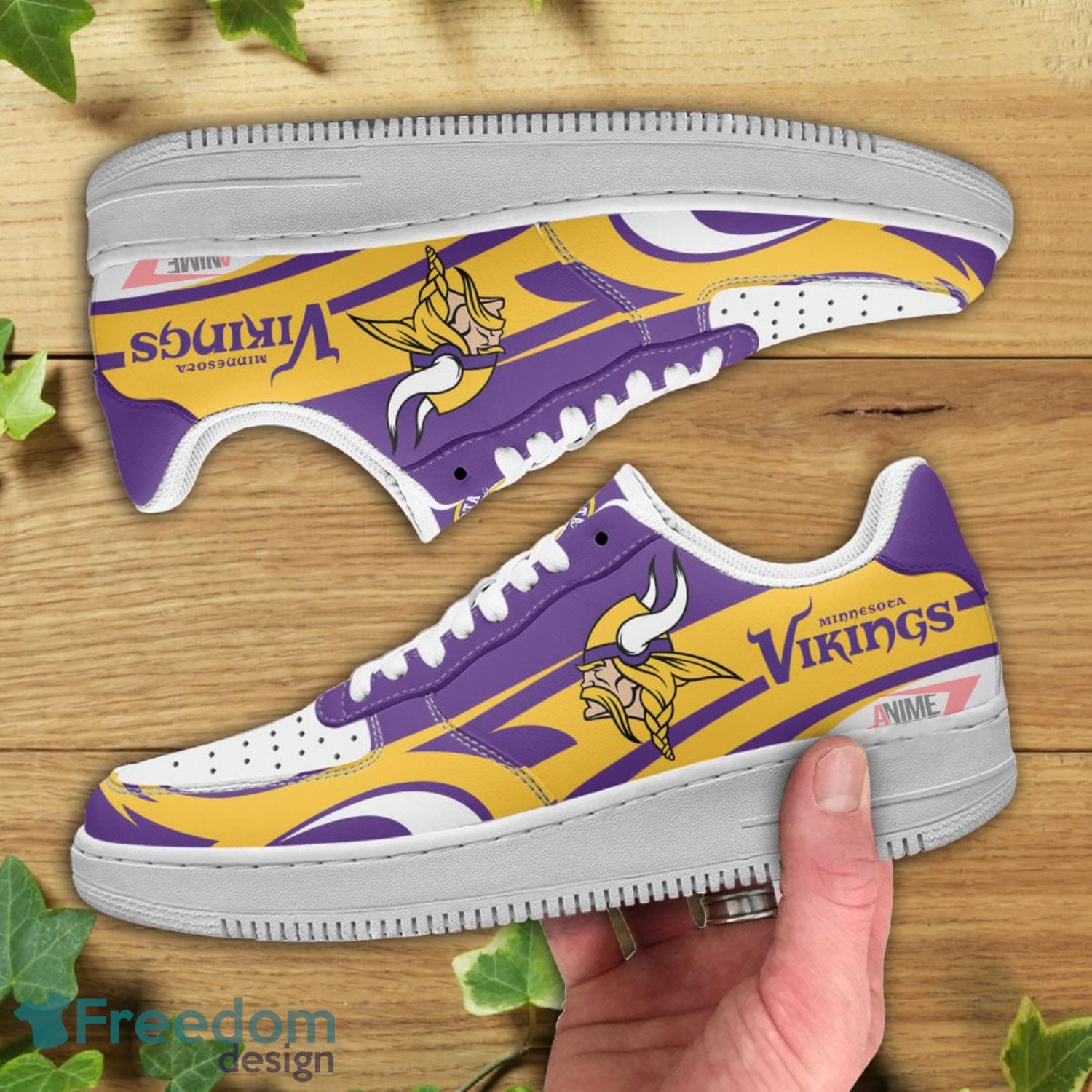 Minnesota Vikings NFL Logo Air Force Shoes Gift For Fans Product Photo 2