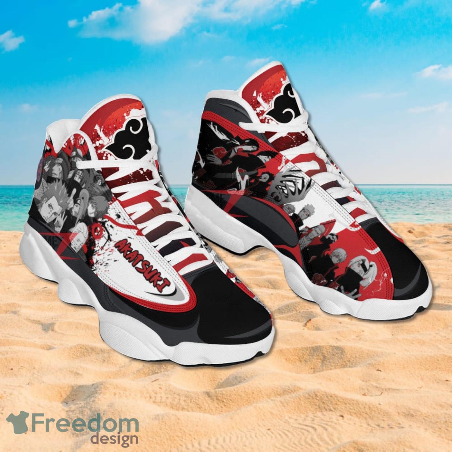 Naruto Akatsuki Air Jordan 13 Sneakers Anime Shoes Gift For Fans Product Photo 2