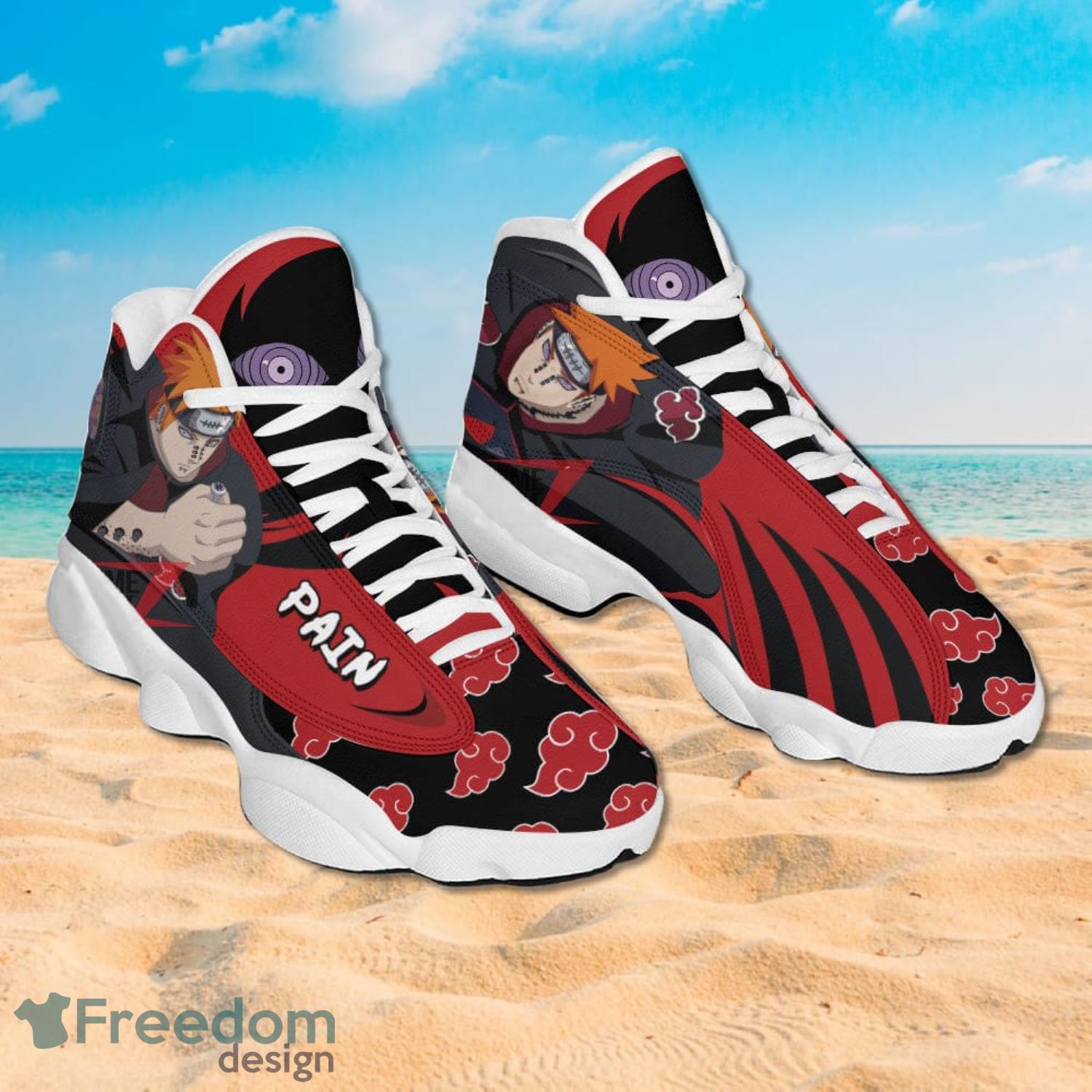 Naruto Akatsuki Pain Air Jordan 13 Sneakers Anime Shoes Gift For Fans Product Photo 2