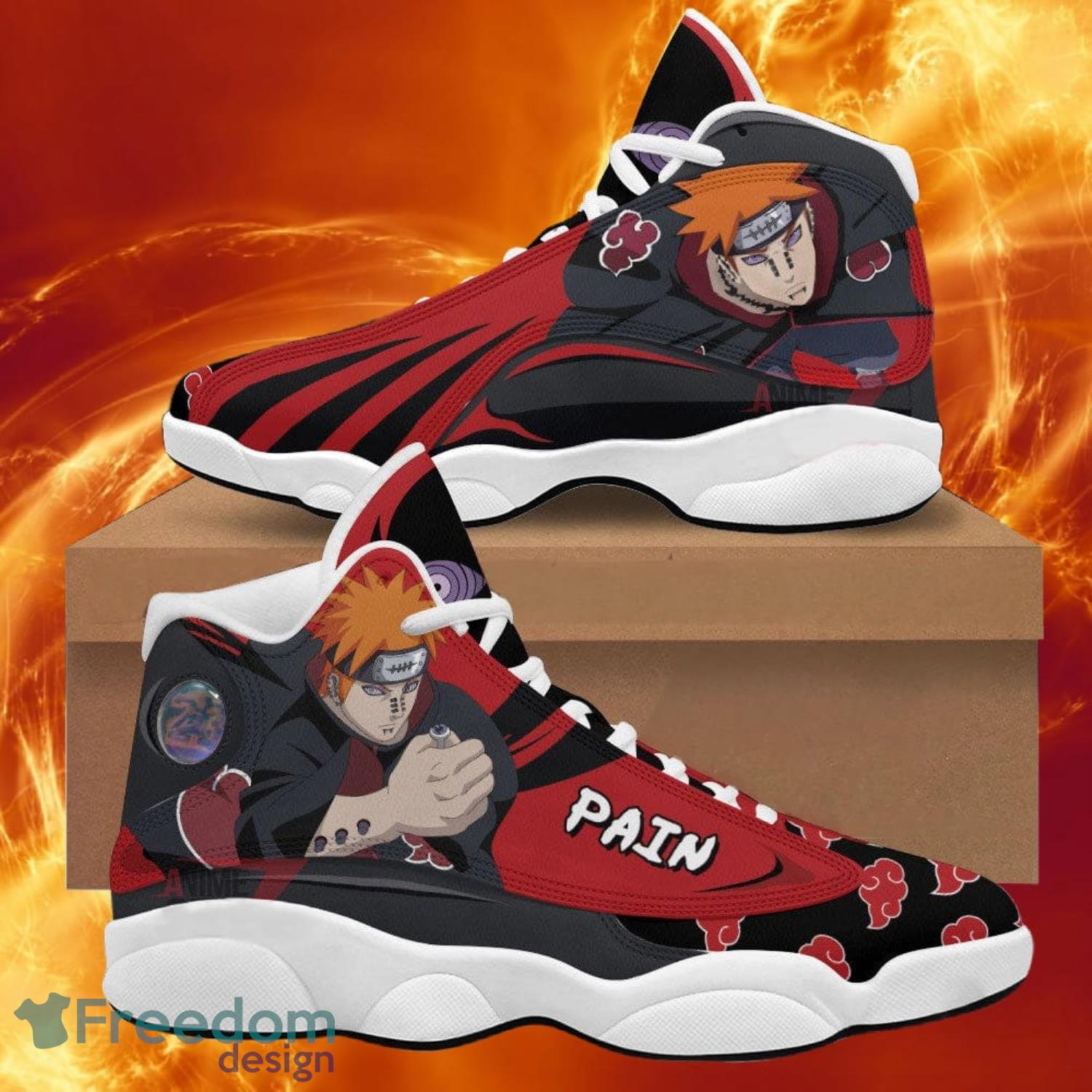 Naruto Akatsuki Pain Air Jordan 13 Sneakers Anime Shoes Gift For Fans Product Photo 1