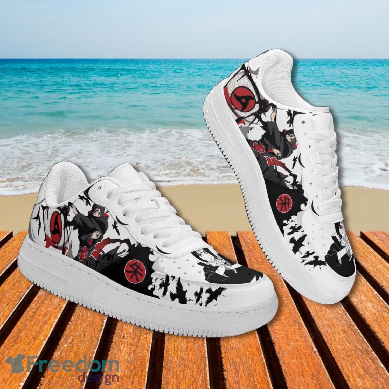 Naruto Itachi Akatsuki Air Force Shoes Gift For Animes Fans Product Photo 2