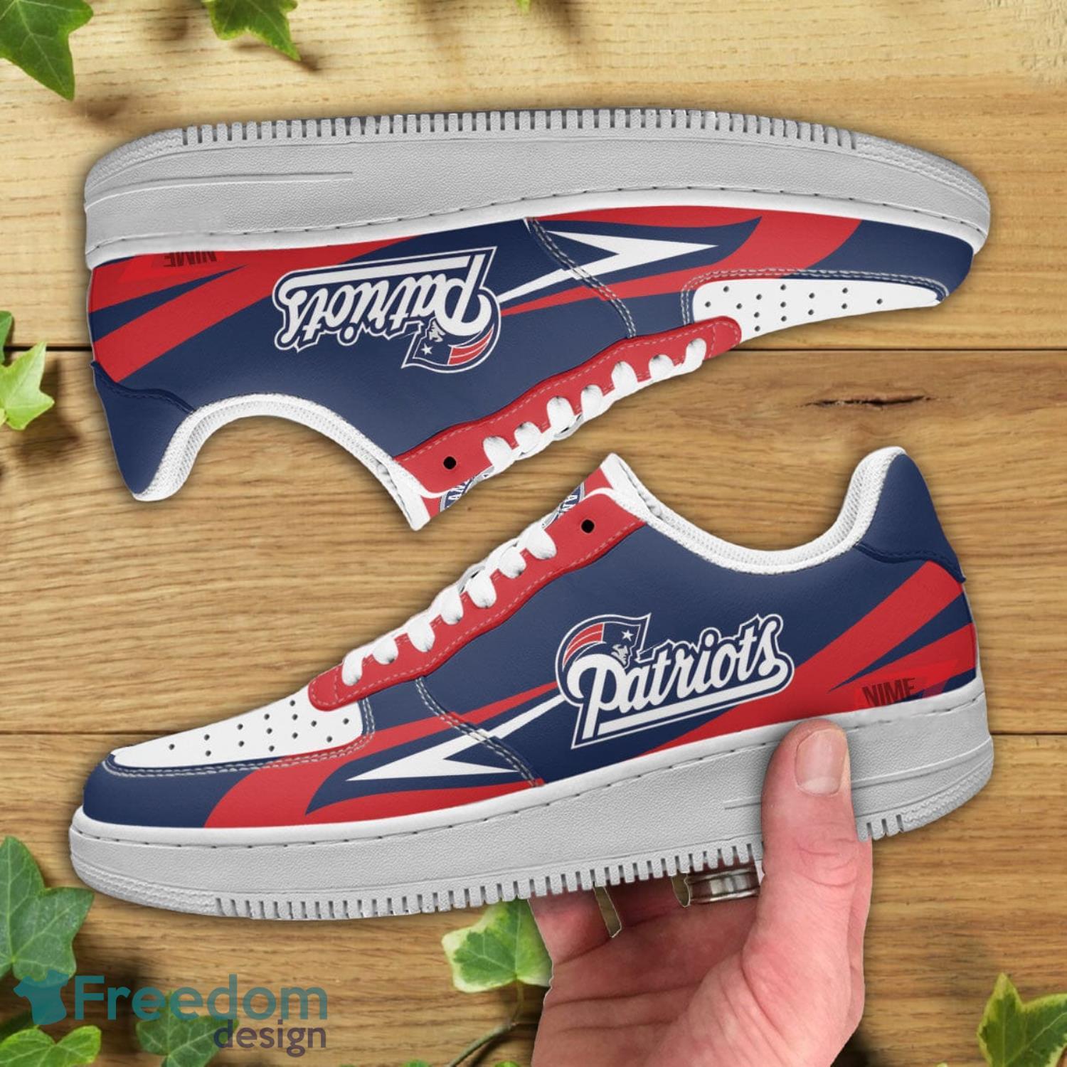 New England Patriots NFL Blue And Red Air Force Shoes Gift For Fans