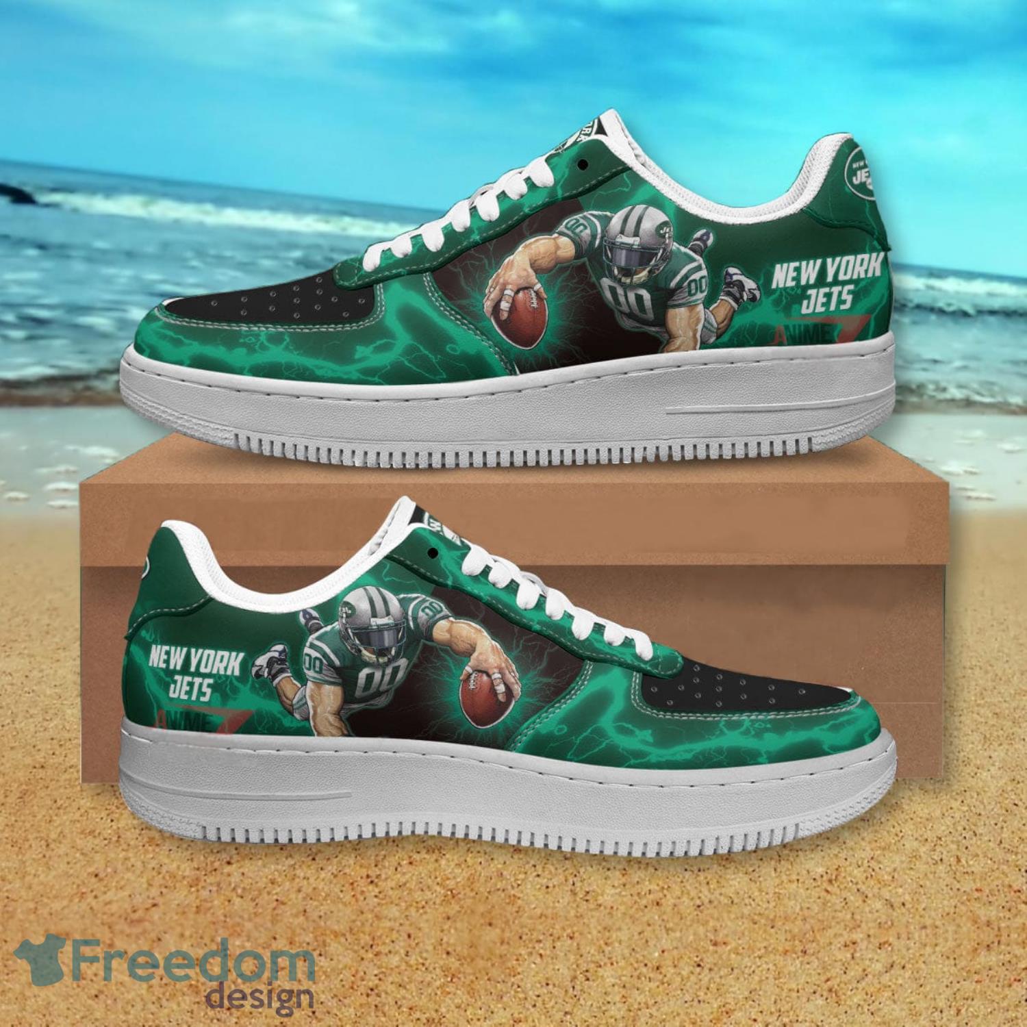 New York Jets NFL Air Force Shoes Gift For Fans Product Photo 1