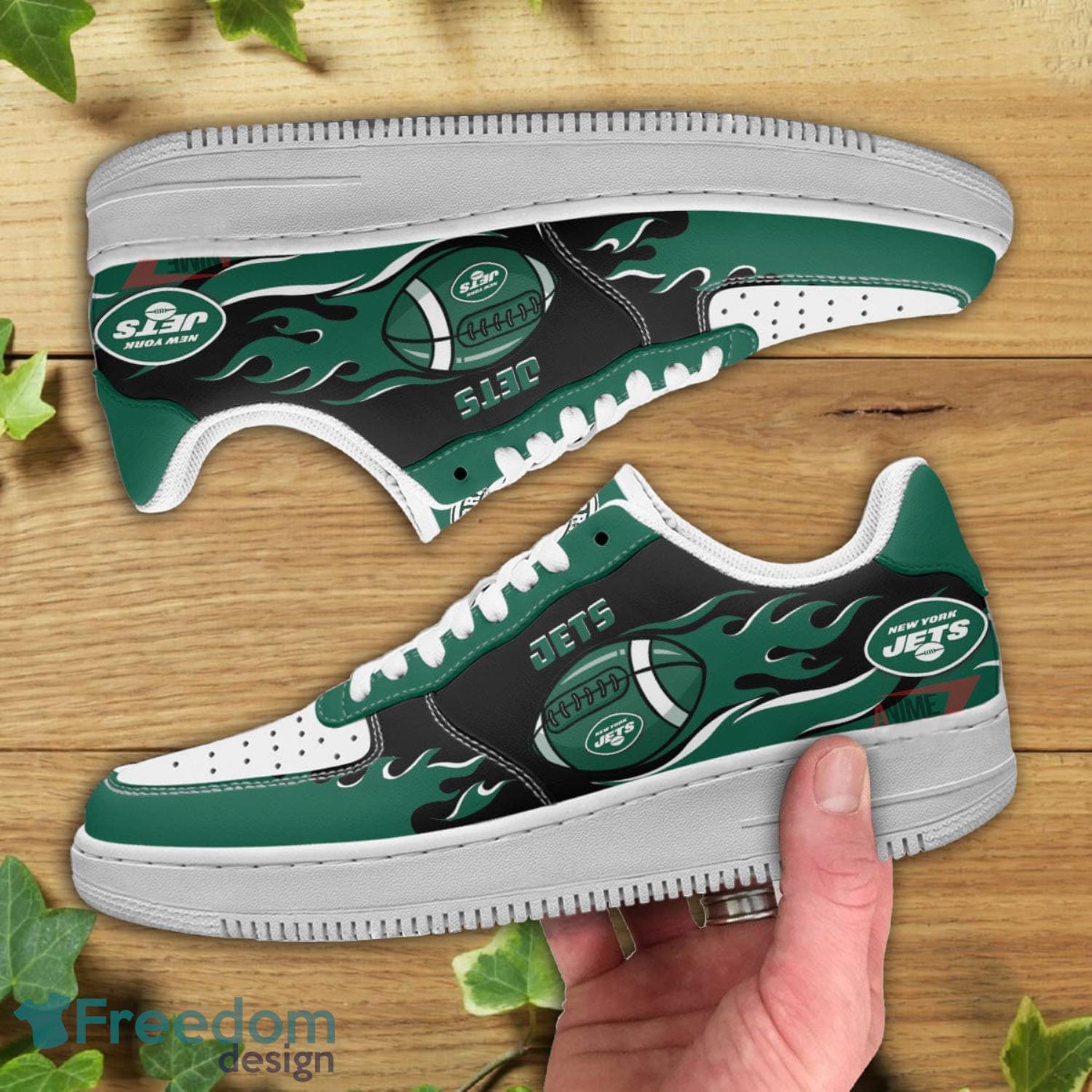 New York Jets NFL Ball Air Force Shoes Gift For Fans Product Photo 2