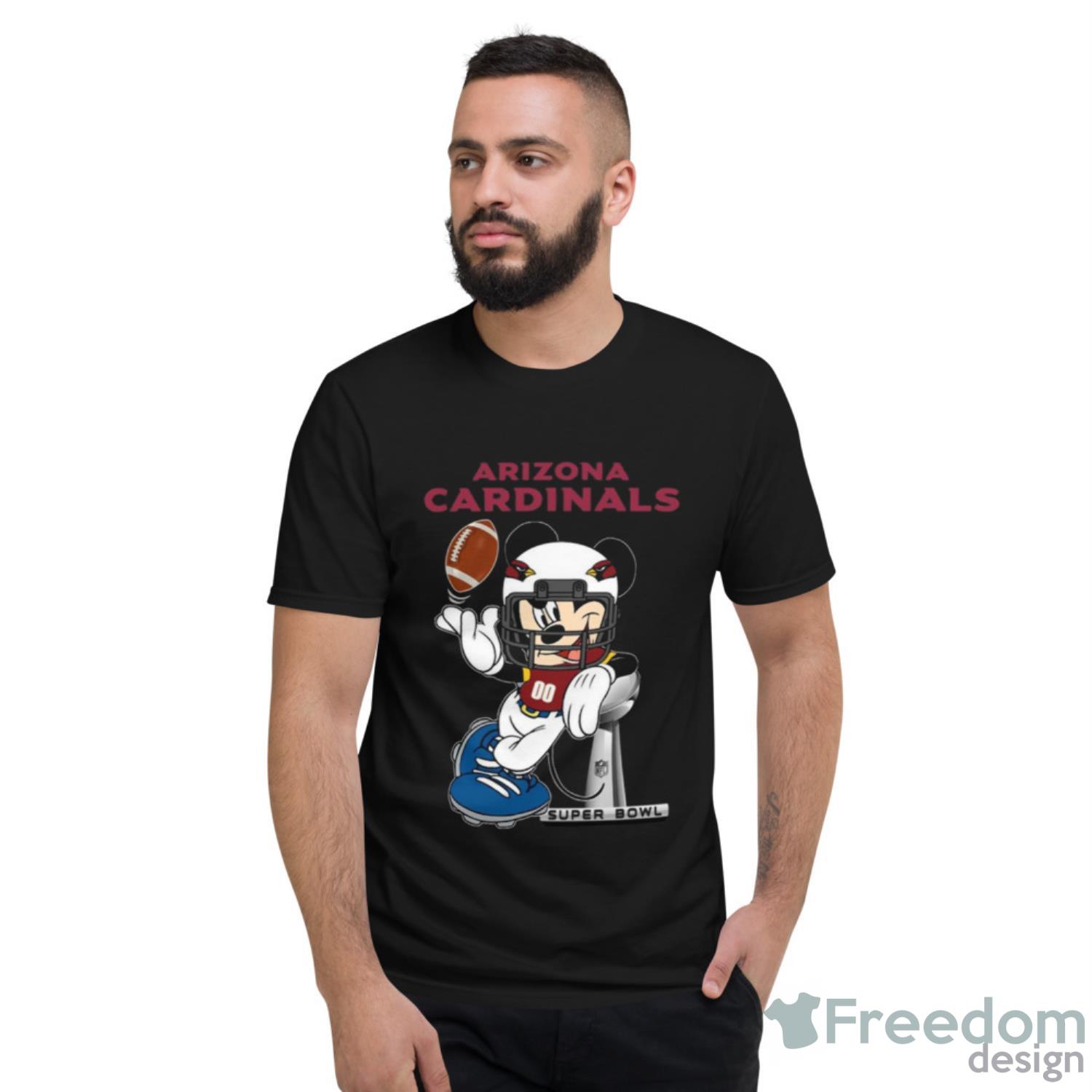 NFL Arizona Cardinals Mickey Mouse Disney Super Bowl Football T Shirt -  Freedomdesign