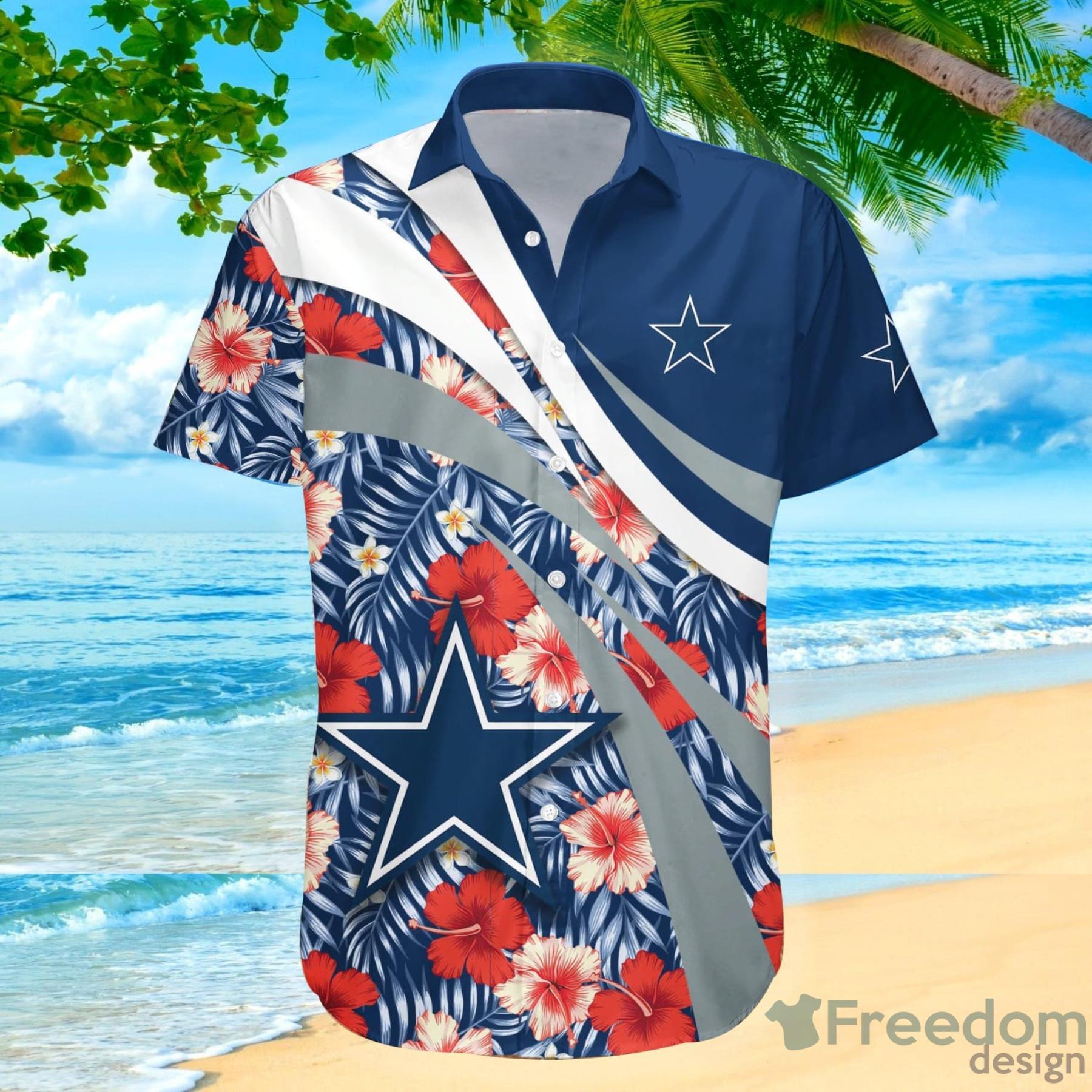 20% OFF Dallas Cowboys Hawaiian Shirt Tropical Flower Short Sleeve – 4 Fan  Shop