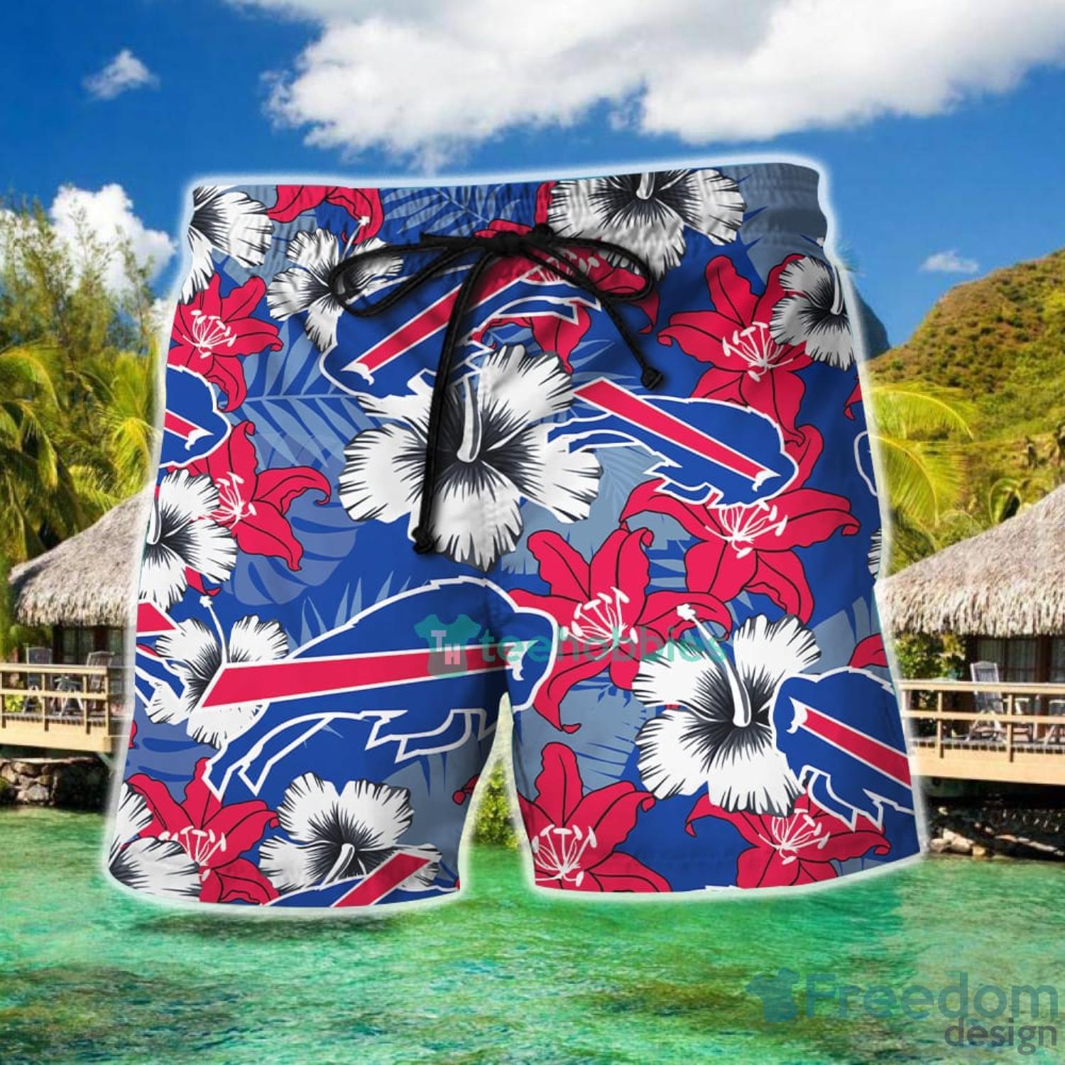 Nfl Football Tshirt Buffalo Bills Hawaiian Shirt And Short For Fans -  Freedomdesign