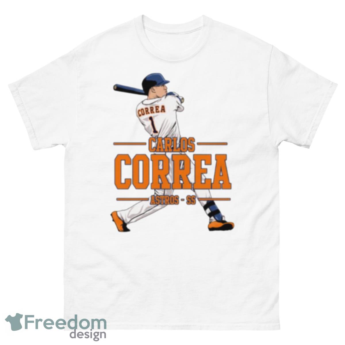 Number 1 Astros SS Carlos Corea shirt - 500 Men’s Classic Tee Gildan