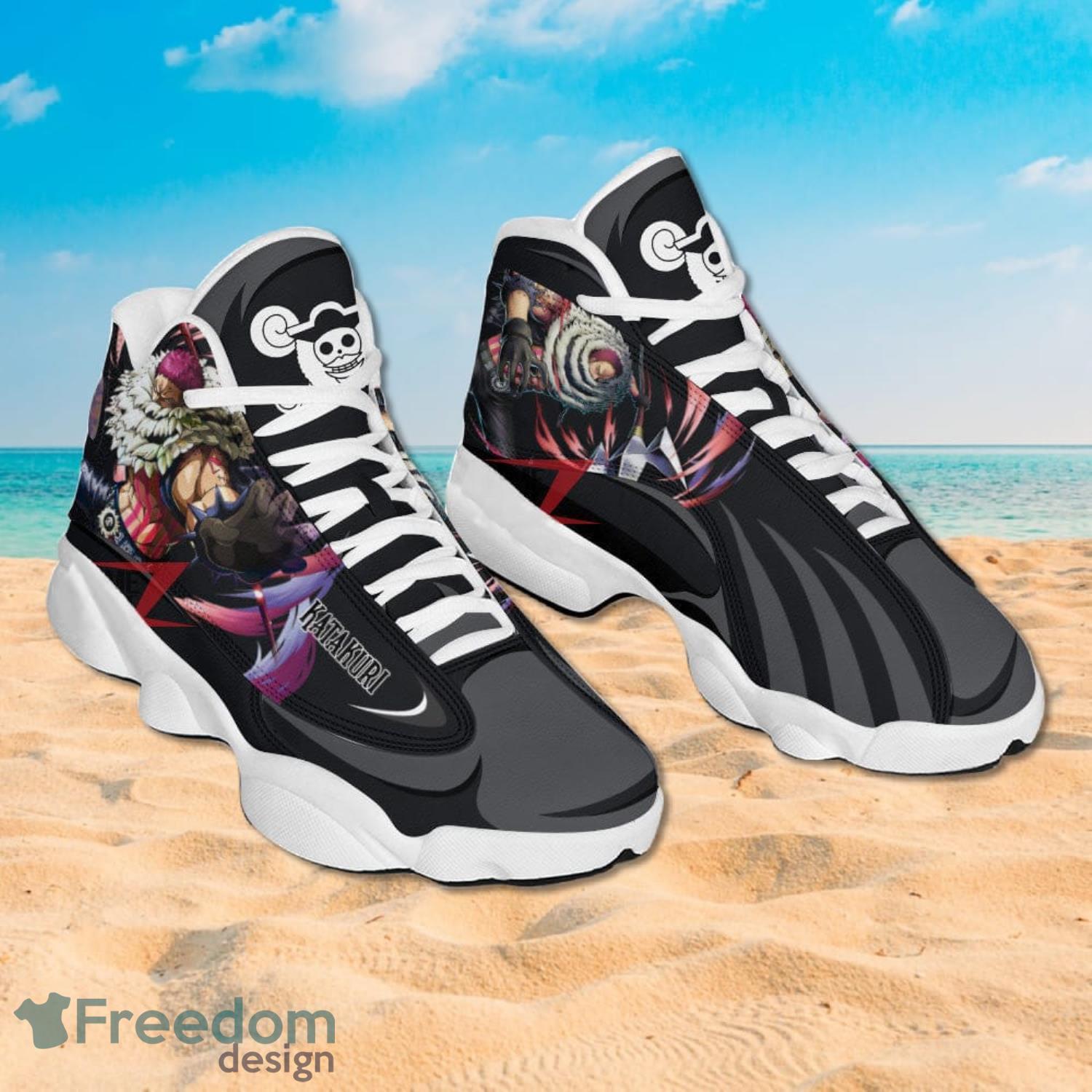 One Piece Charlotte Katakuri Air Jordan 13 Sneakers Anime Shoes Gift For Fans Product Photo 2