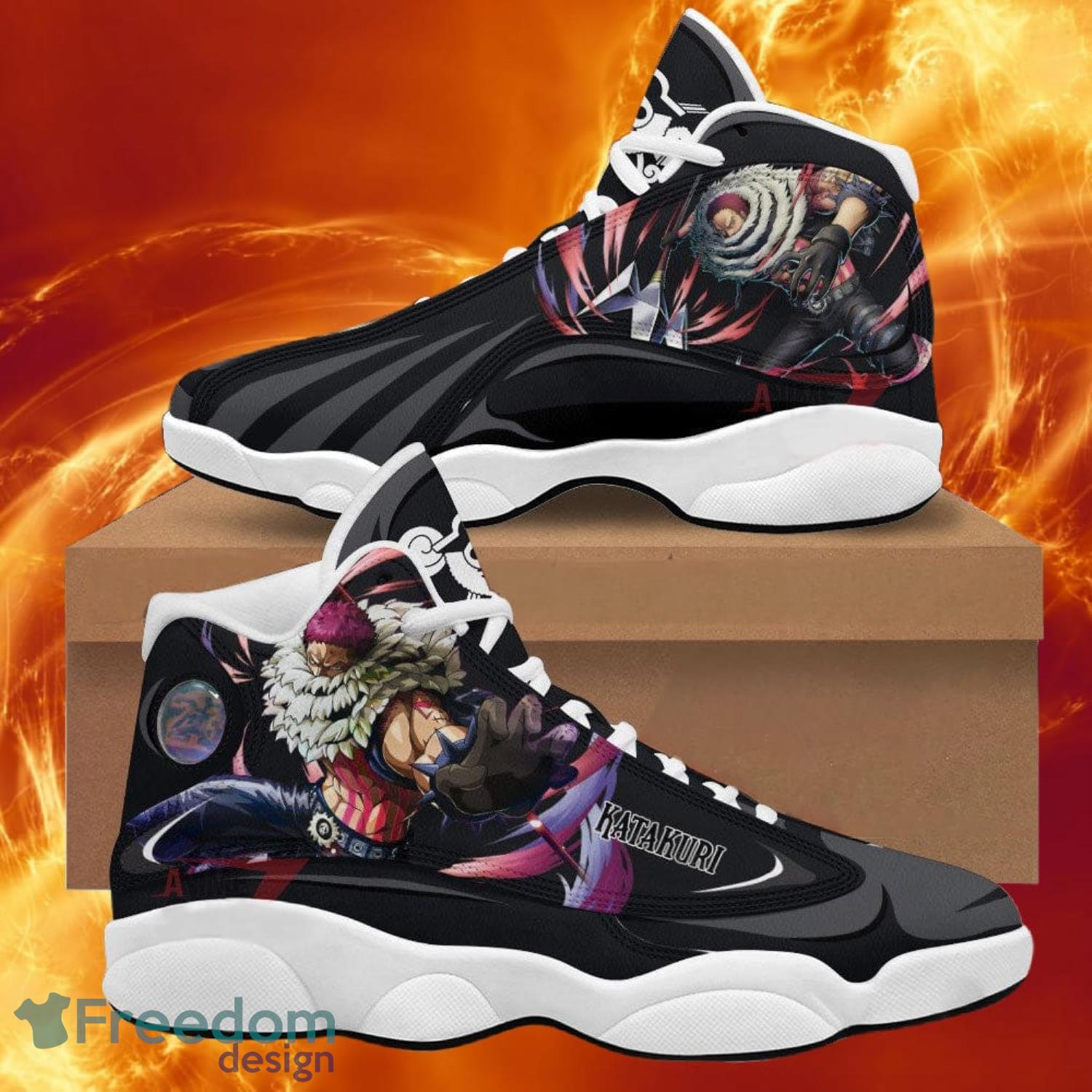 One Piece Charlotte Katakuri Air Jordan 13 Sneakers Anime Shoes Gift For Fans Product Photo 1