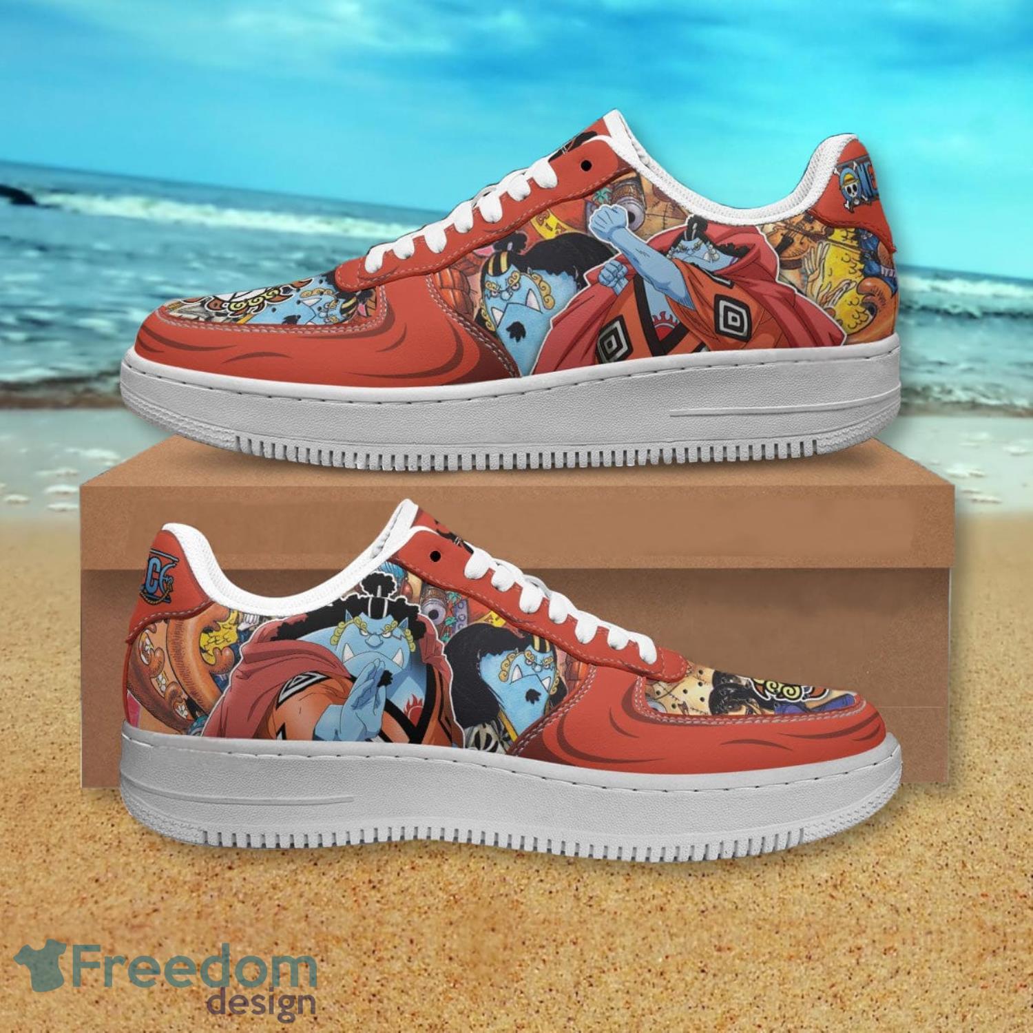 One Piece Jinbe Air Force Shoes Gift For Anime's Fans Product Photo 1