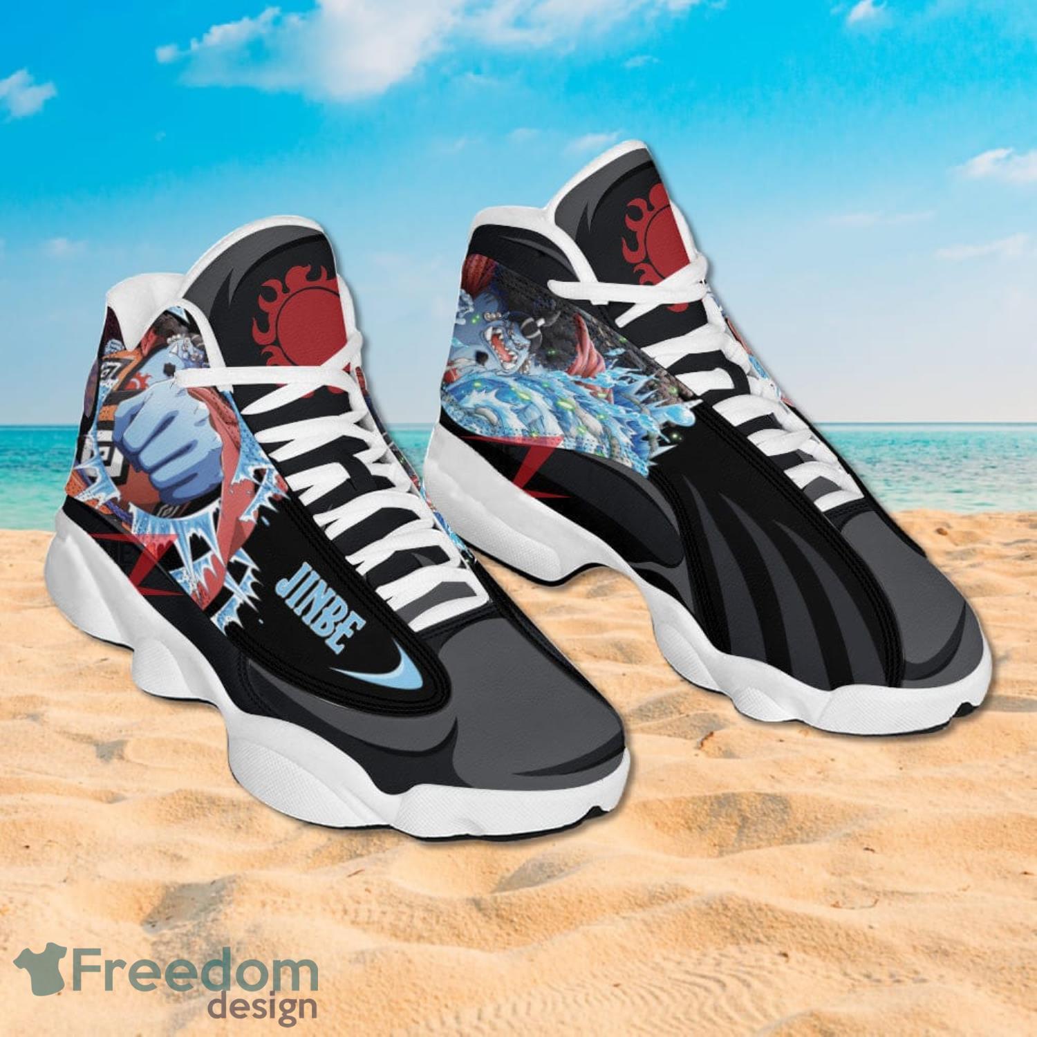 One Piece Jinbe Air Jordan 13 Sneakers Anime Shoes Gift For Fans Product Photo 2