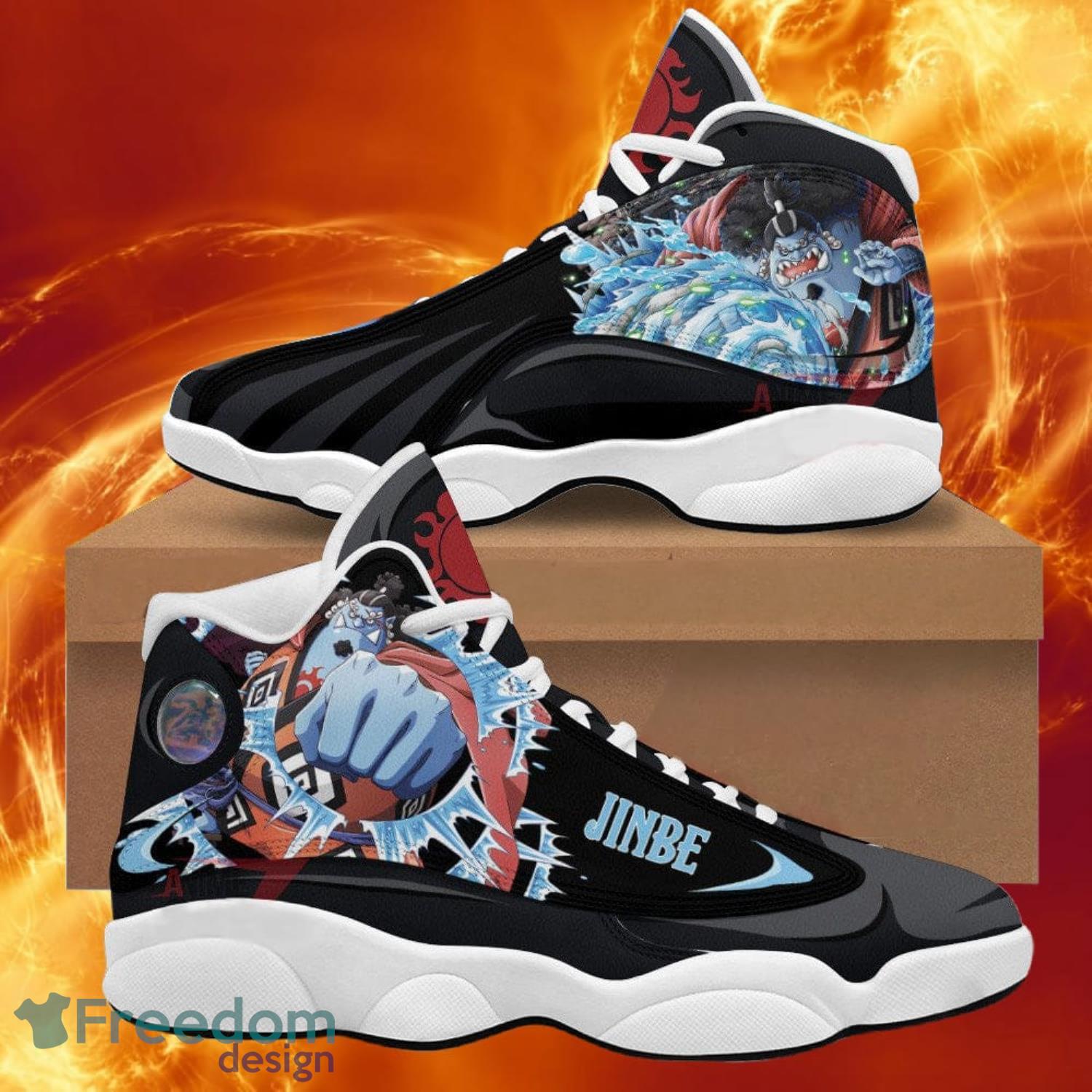 One Piece Jinbe Air Jordan 13 Sneakers Anime Shoes Gift For Fans Product Photo 1