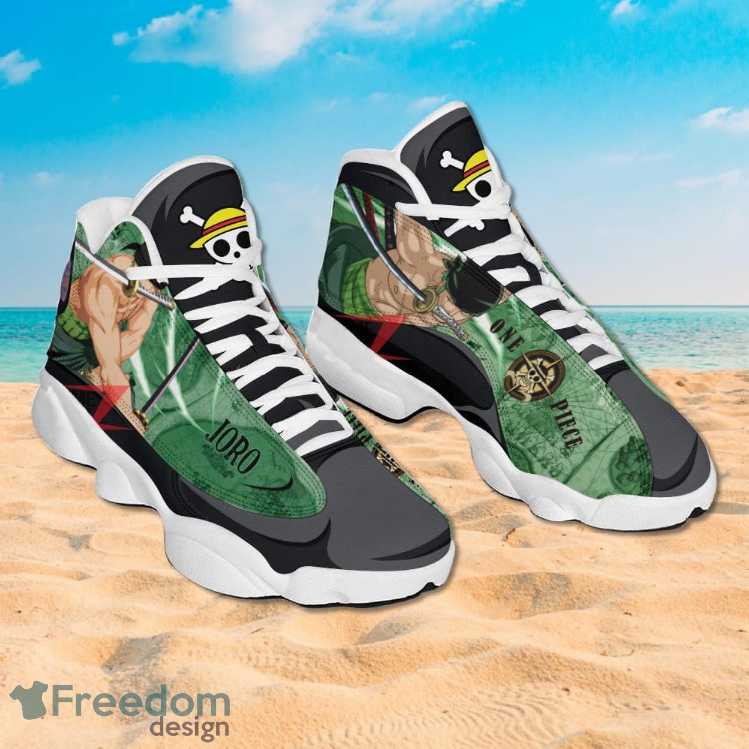 One Piece Joro Air Jordan 13 Sneakers Anime Shoes Gift For Fans Product Photo 2