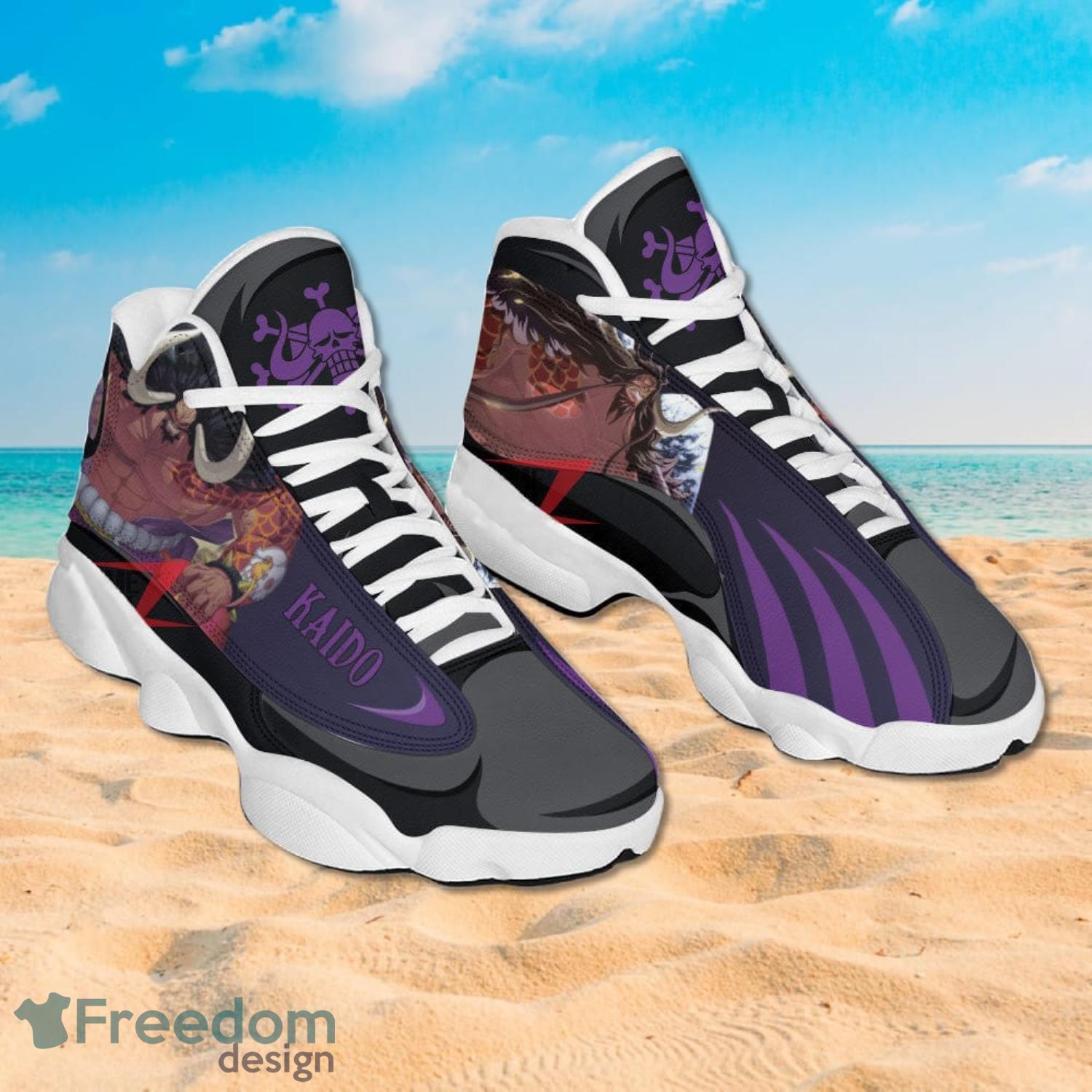 One Piece Kaido Air Jordan 13 Sneakers Anime Shoes Gift For Fans Product Photo 2