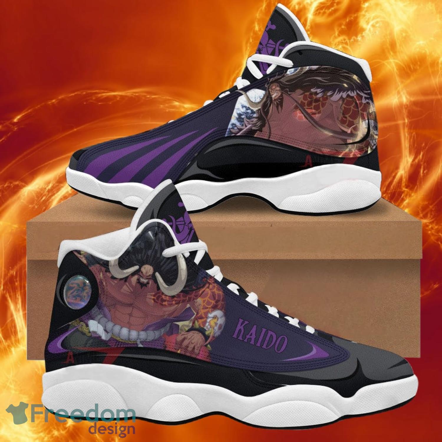 One Piece Kaido Air Jordan 13 Sneakers Anime Shoes Gift For Fans Product Photo 1