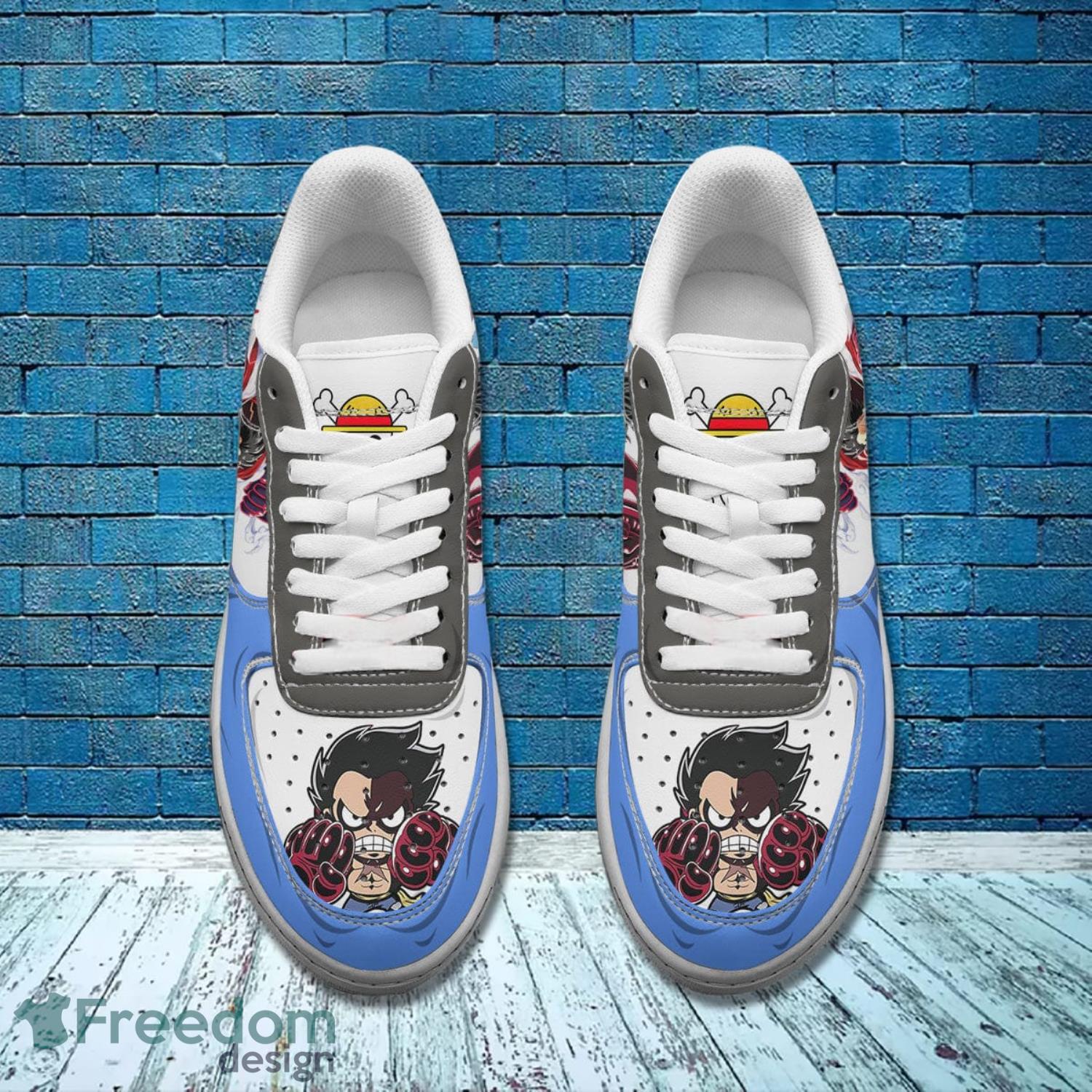 One Piece Monkey D. Luffy Gear 4 Air Force Shoes Gift For Anime's Fans