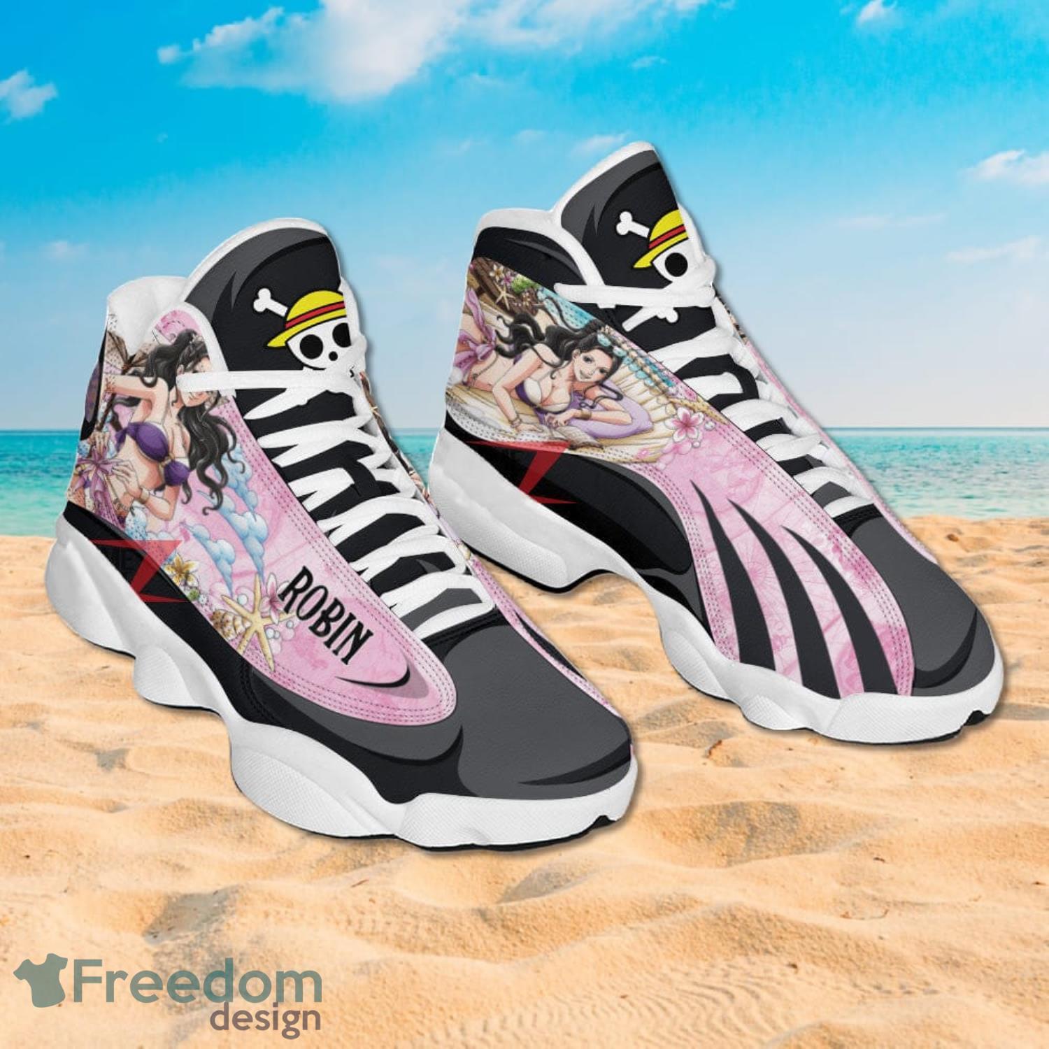 One Piece Nico Robin Air Jordan 13 Sneakers Custom Animes Shoes Product Photo 2