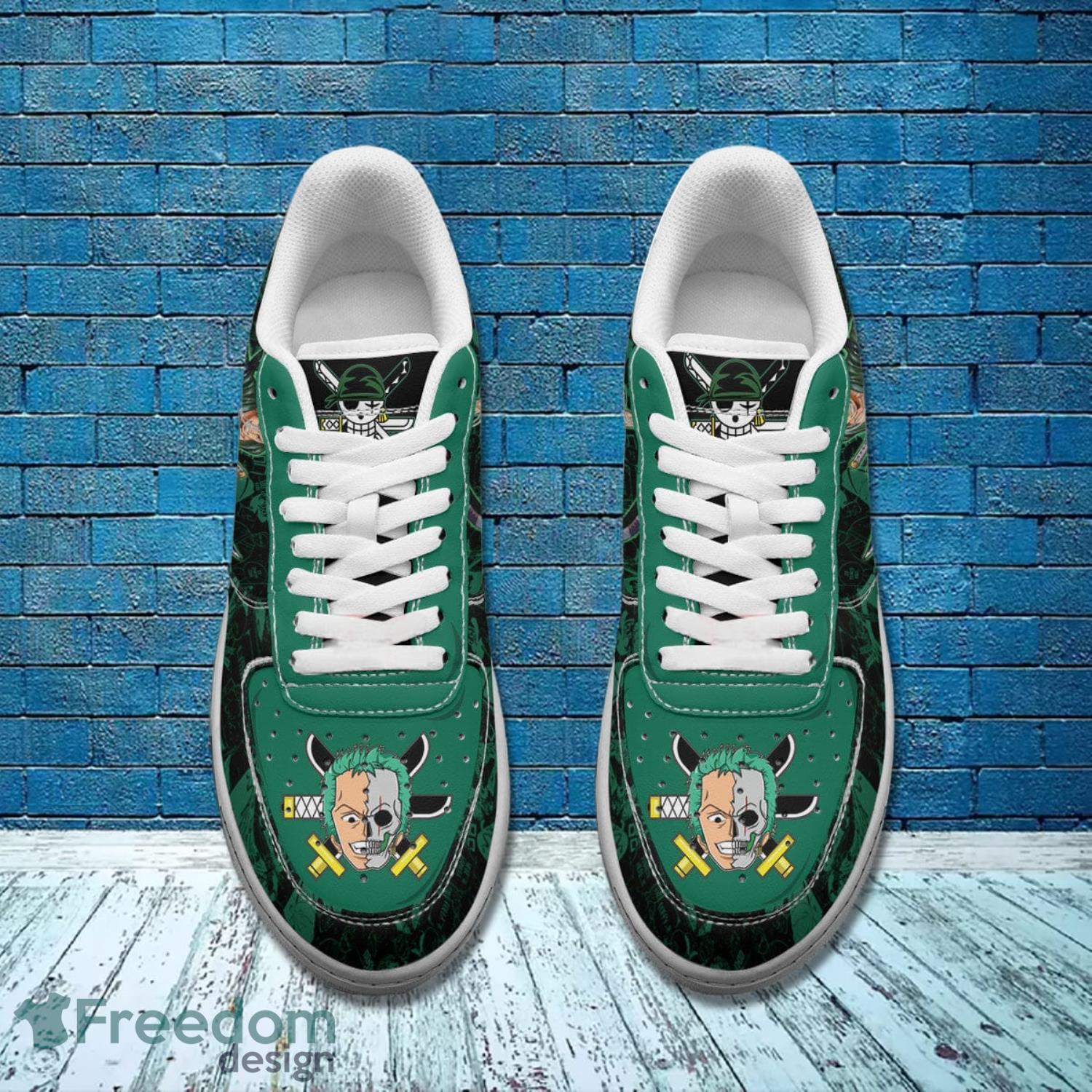 One Piece Roronoa Zoro Character Air Force Shoes Gift For Anime's Fans