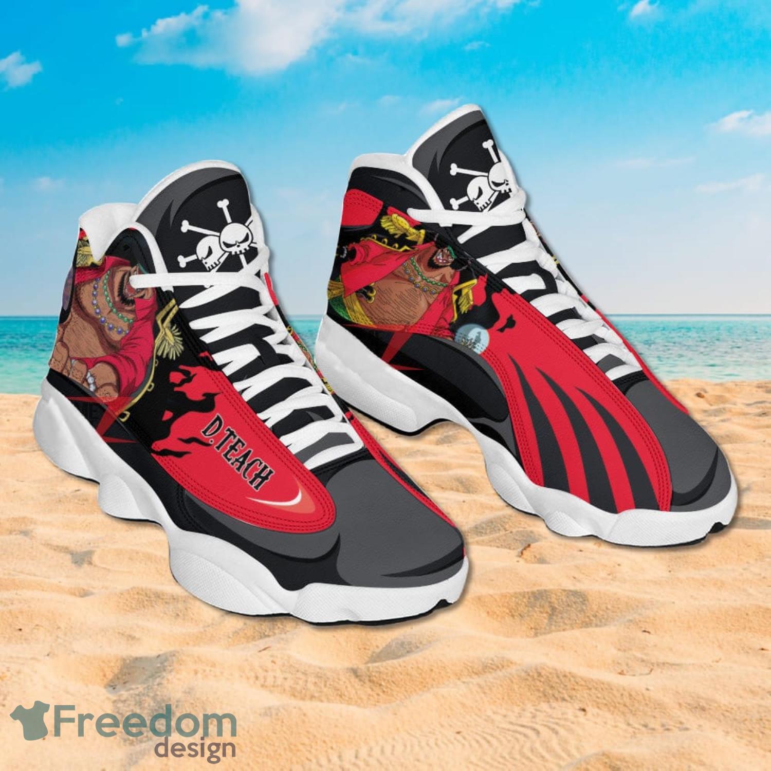 One Piece Teach Air Jordan 13 Sneakers Anime Shoes Gift For Fans Product Photo 2