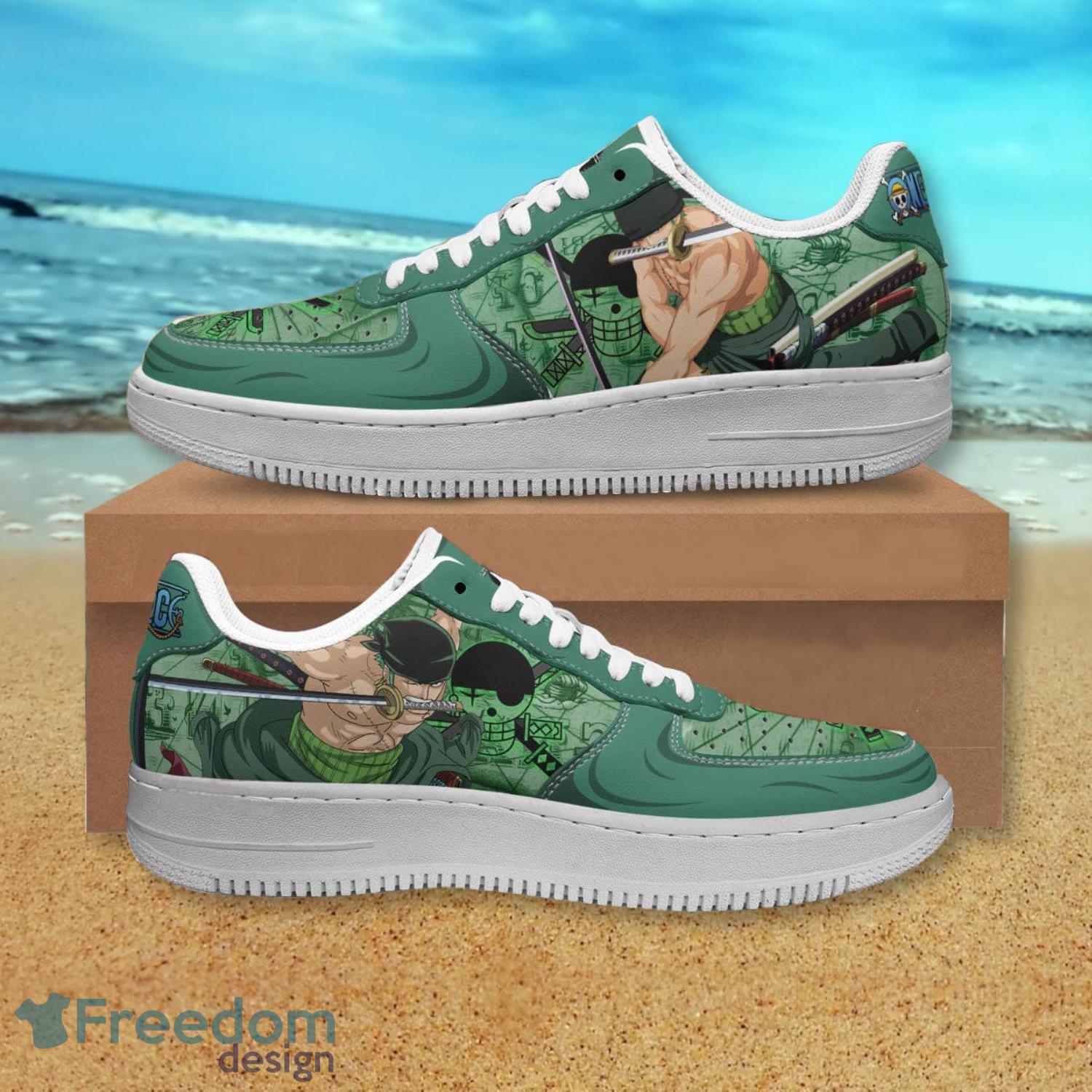 One Piece Zoro Air Force Shoes Gift For Anime's Fans Product Photo 1