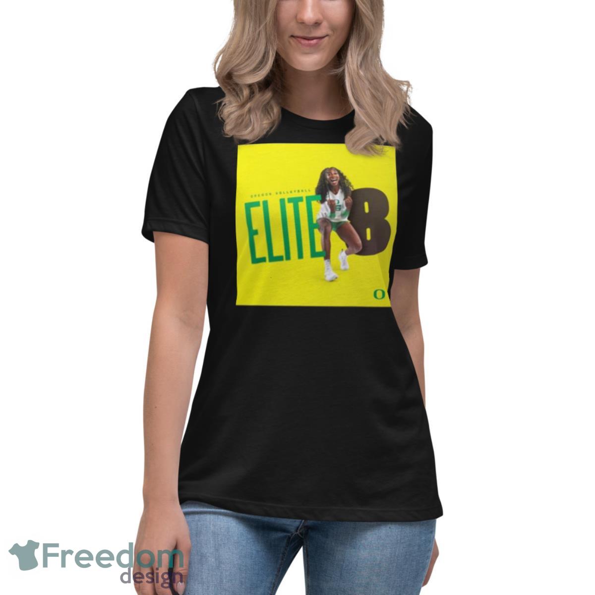 Oregon Volleyball Elite 8 shirt - Womens Relaxed Short Sleeve Jersey Tee Oregon Volleyball Elite 8 shirt - Womens Relaxed Short Sleeve Jersey Tee