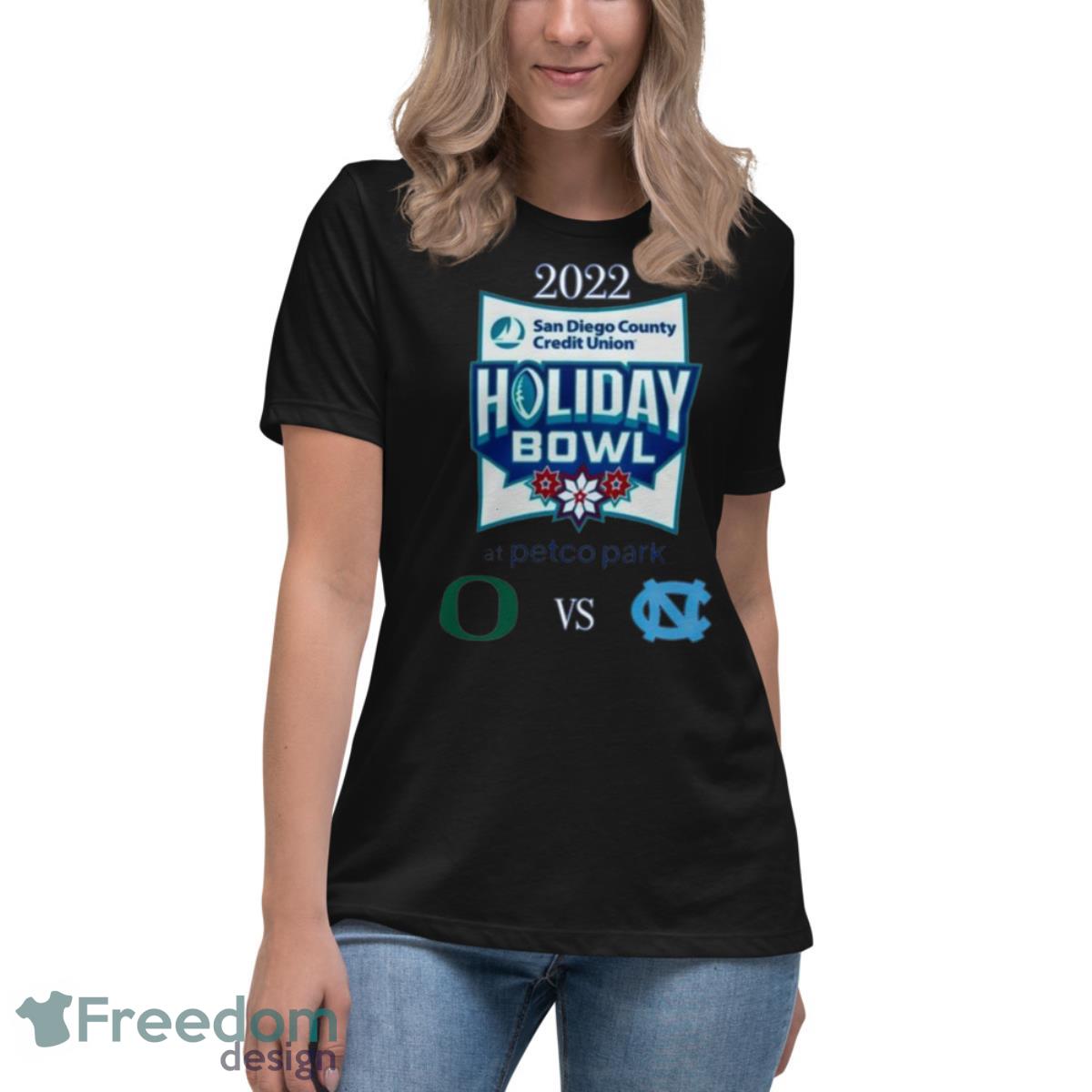 Oregon vs North Carolina 2022 SDCCU Holiday Bowl shirt - Womens Relaxed Short Sleeve Jersey Tee Oregon vs North Carolina 2022 SDCCU Holiday Bowl shirt - Womens Relaxed Short Sleeve Jersey Tee