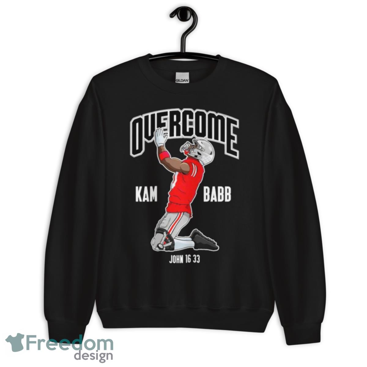 Overcome Kam Babb John 16 33 T Shirt - Unisex Crewneck Sweatshirt Overcome Kam Babb John 16 33 T Shirt - Unisex Crewneck Sweatshirt