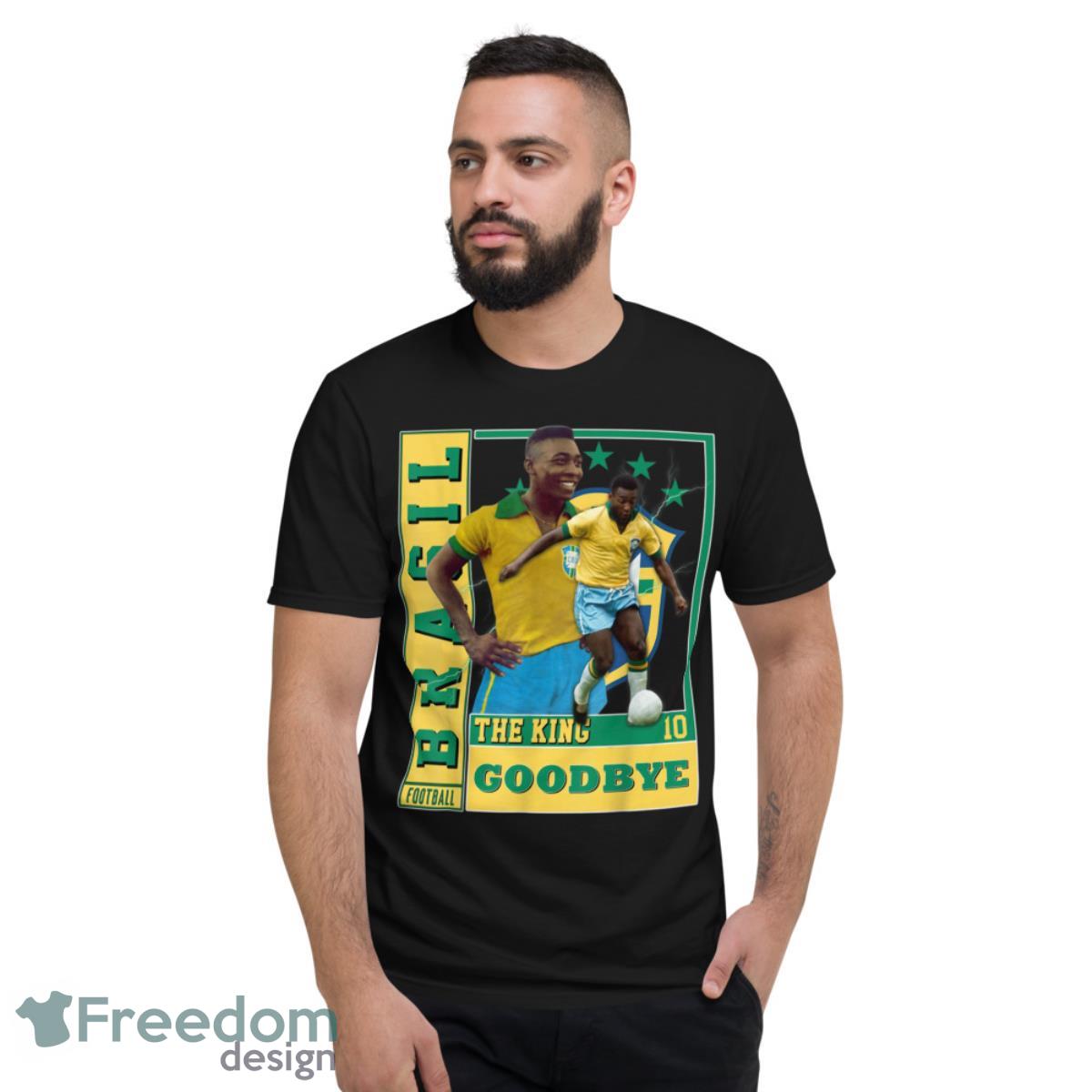 Pele Football Legend, Pelé 10 The King Football Player Shirt - Short Sleeve T-Shirt