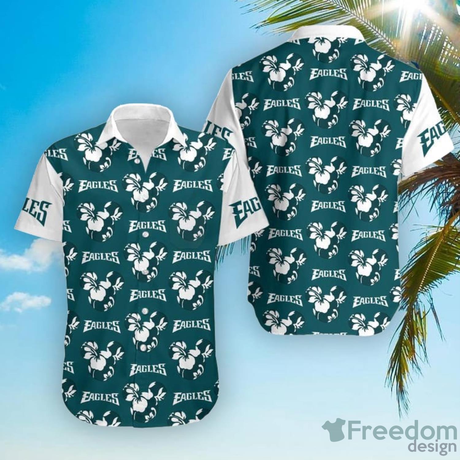 Lilo And Stitch NFL Philadelphia Eagles Hawaiian Shirt Disney Aloha Shirt -  Limotees