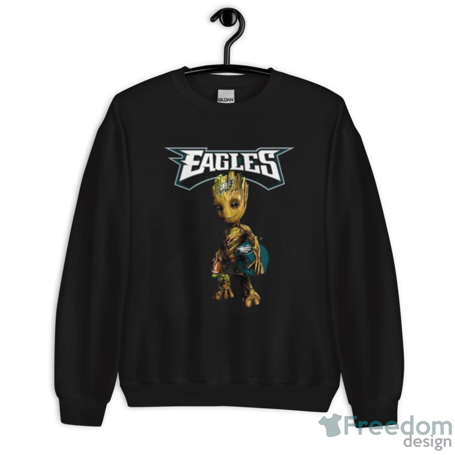 Philadelphia Eagles NFL Football Groot Marvel Guardians Of The Galaxy Shirt - Unisex Crewneck Sweatshirt Philadelphia Eagles NFL Football Groot Marvel Guardians Of The Galaxy Shirt - Unisex Crewneck Sweatshirt