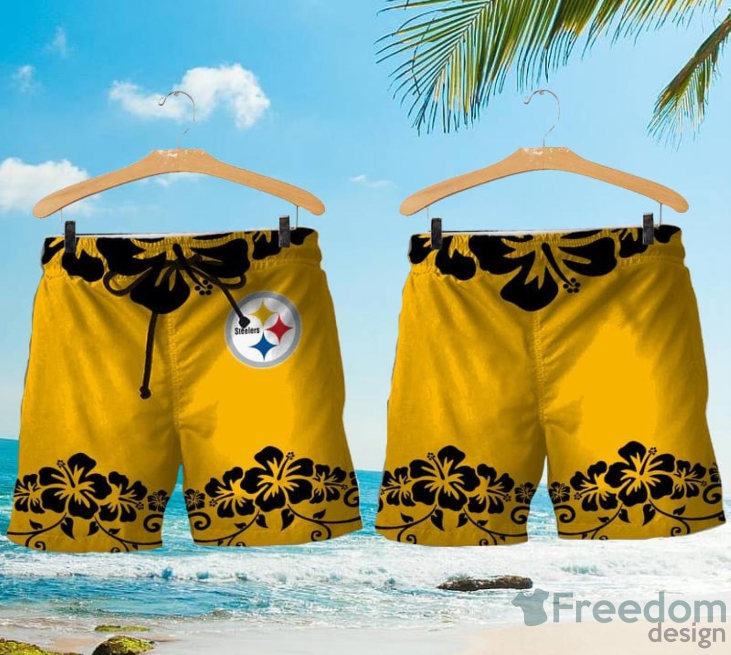 Pittsburgh Steelers Lilo And Stitch Hawaiian Shirt And Shorts