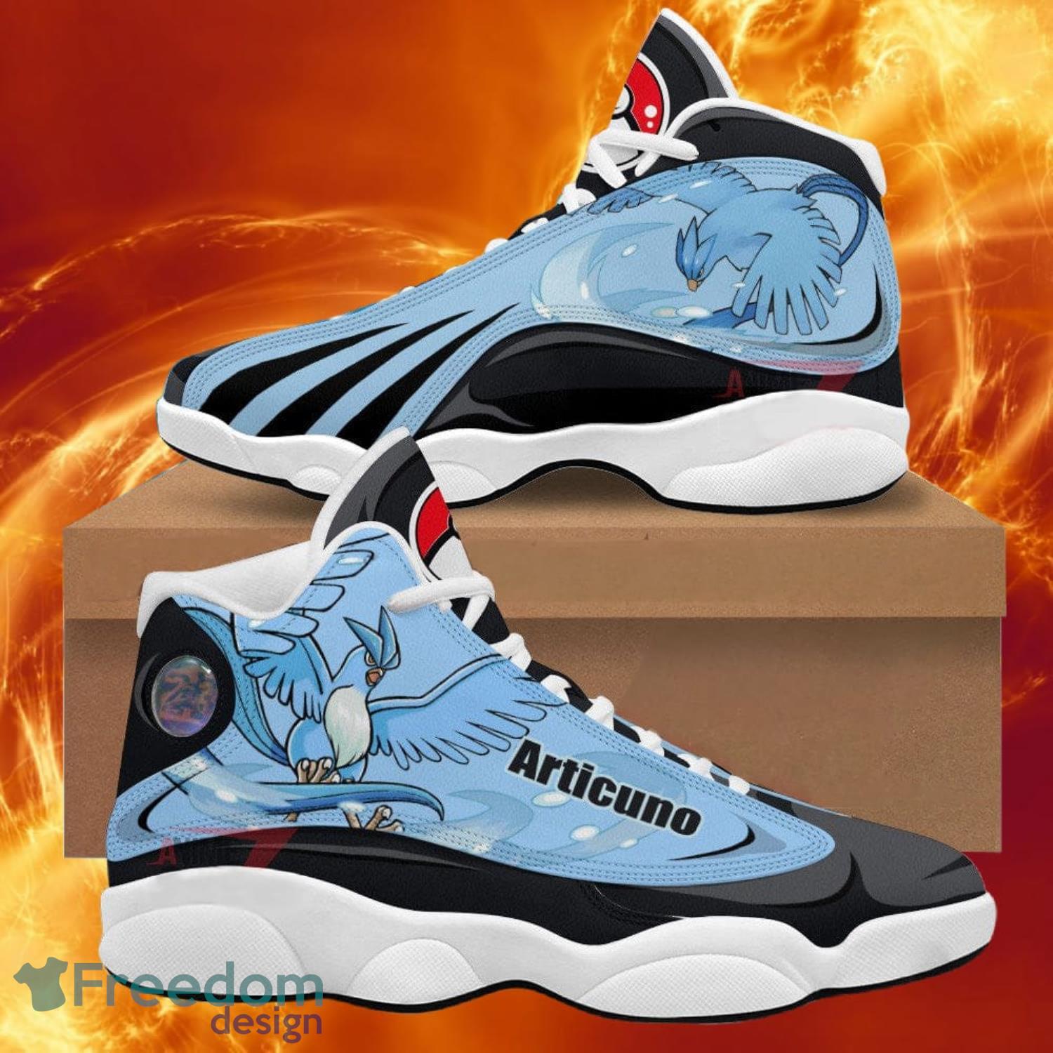 Pokemon Articuno Air Jordan 13 Sneakers Anime Shoes Gift For Fans Product Photo 1