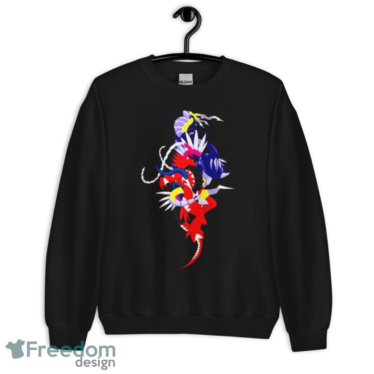 Pokemon Characters Koraidon And Miraidon shirt - Unisex Crewneck Sweatshirt Pokemon Characters Koraidon And Miraidon shirt - Unisex Crewneck Sweatshirt