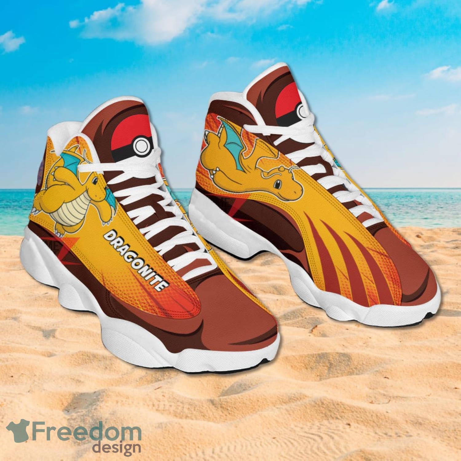 Pokemon Dragonite Air Jordan 13 Sneakers Anime Shoes Product Photo 2