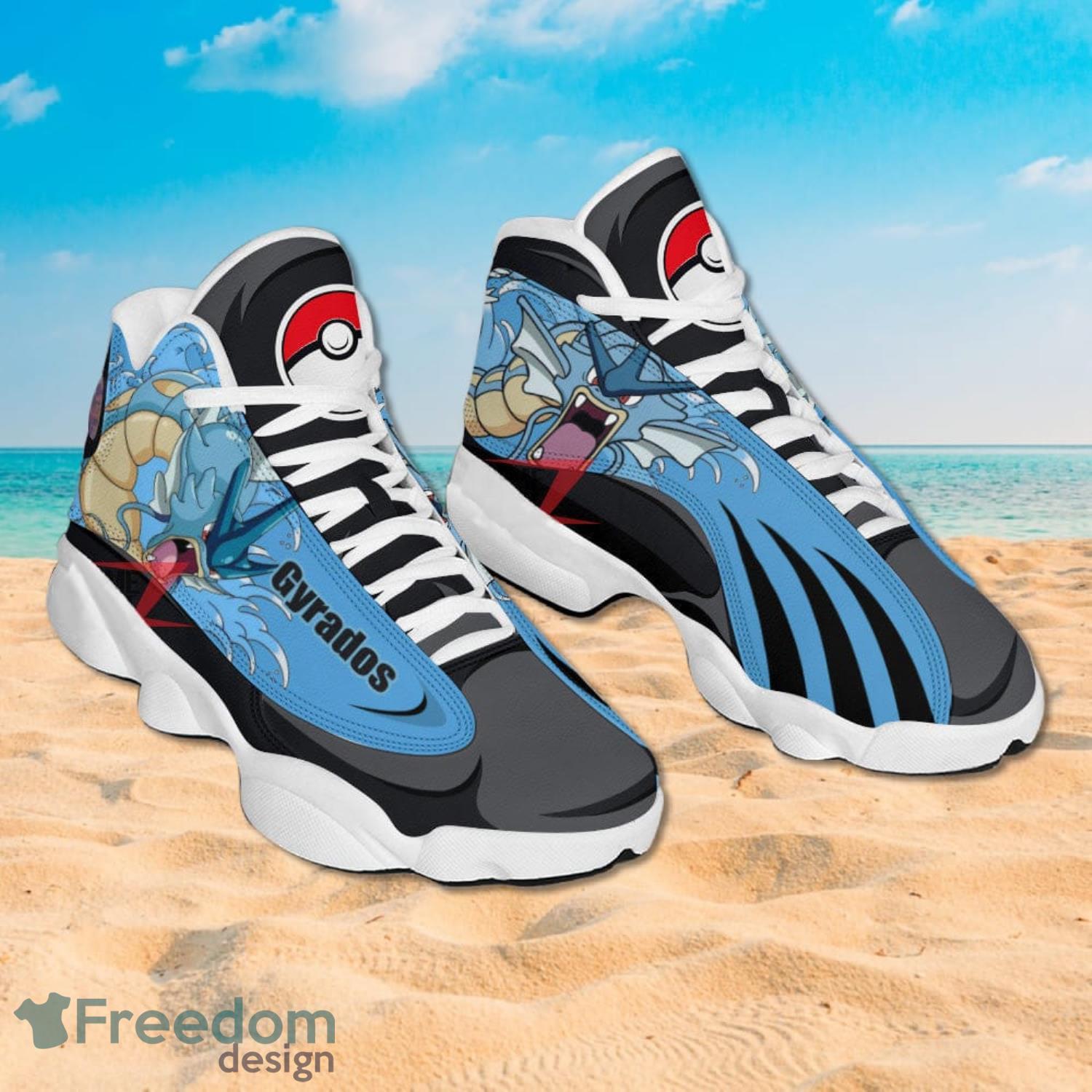 Pokemon Gyrados Air Jordan 13 Sneakers Anime Shoes Gift For Fans Product Photo 2