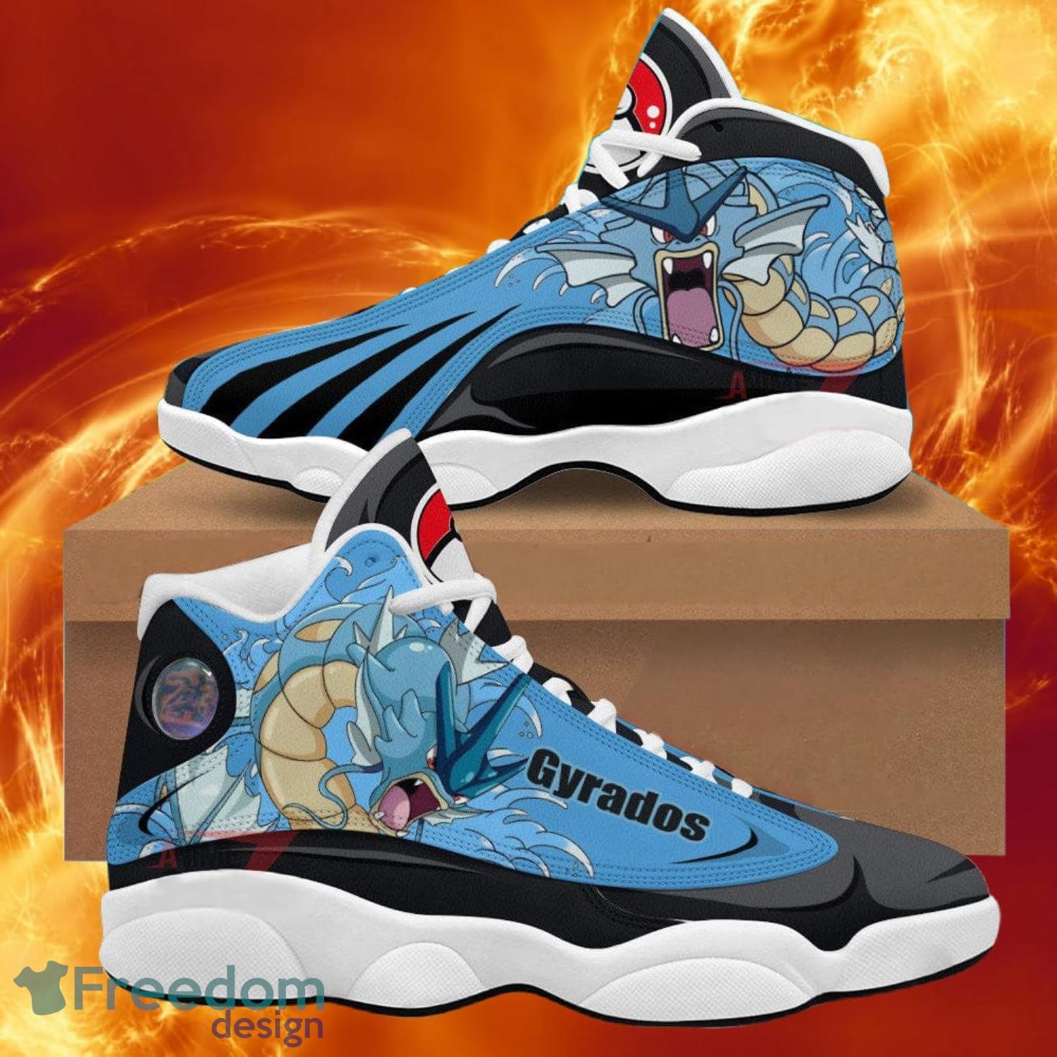 Pokemon Gyrados Air Jordan 13 Sneakers Anime Shoes Gift For Fans Product Photo 1