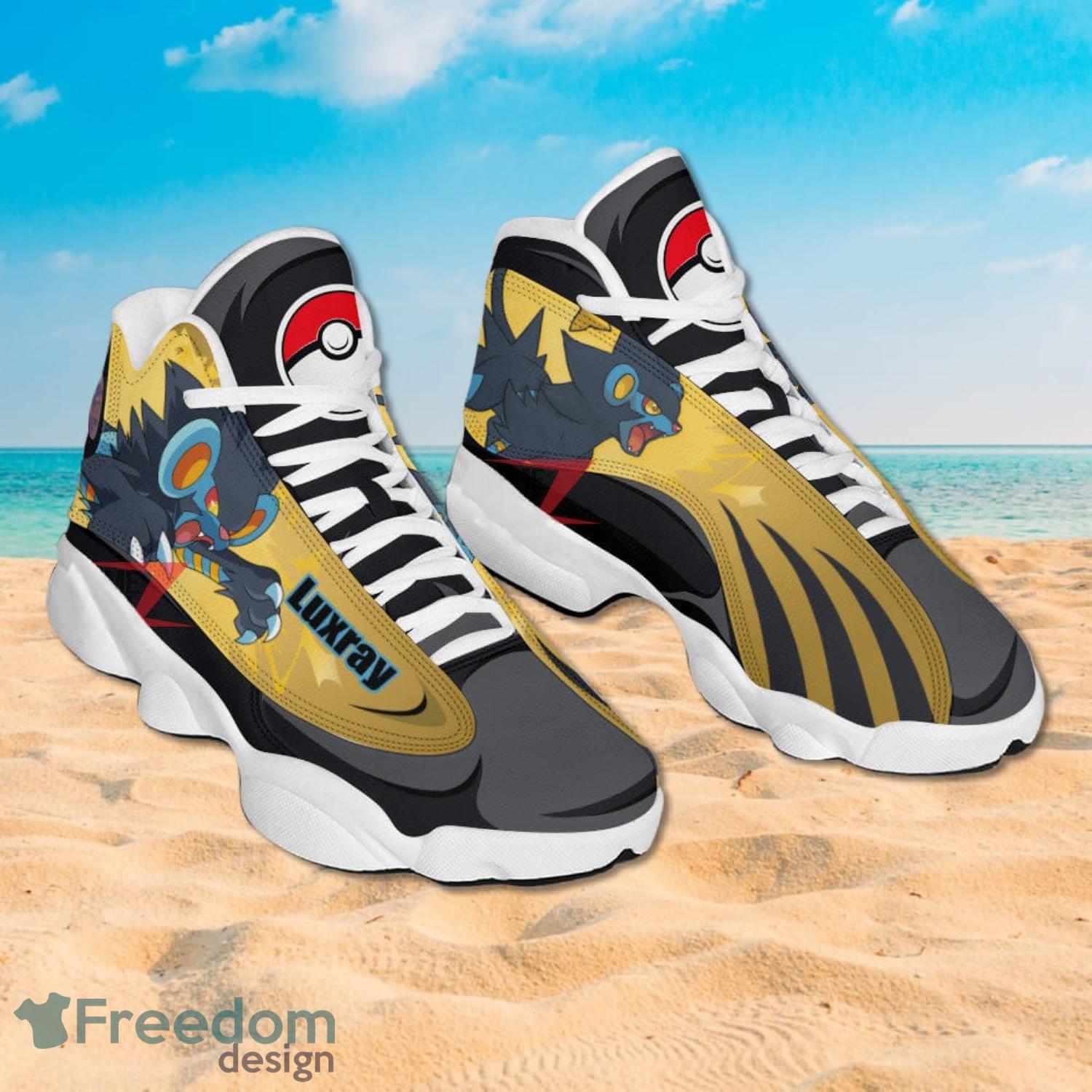 Pokemon Luxray Air Jordan 13 Sneakers Anime Shoes Gift For Fans Product Photo 2