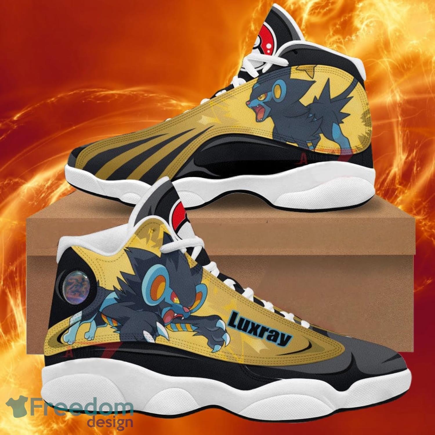 Pokemon Luxray Air Jordan 13 Sneakers Anime Shoes Gift For Fans Product Photo 1