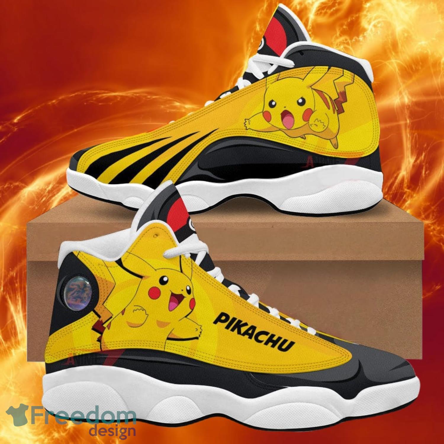 Pokemon Pikachu Air Jordan 13 Sneakers Anime Shoes Gift For Fans Product Photo 1