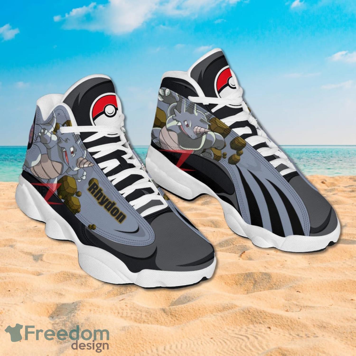 Pokemon Rhydon Air Jordan 13 Sneakers Anime Shoes Gift For Fans Product Photo 2